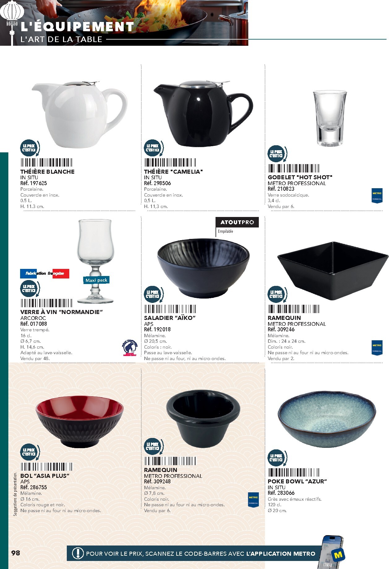 metro - Current Metro - #Restauration asiatique leaflet valid from du mercredi 08/04/2026 to de jeudi 31/12/2026 - page: 98