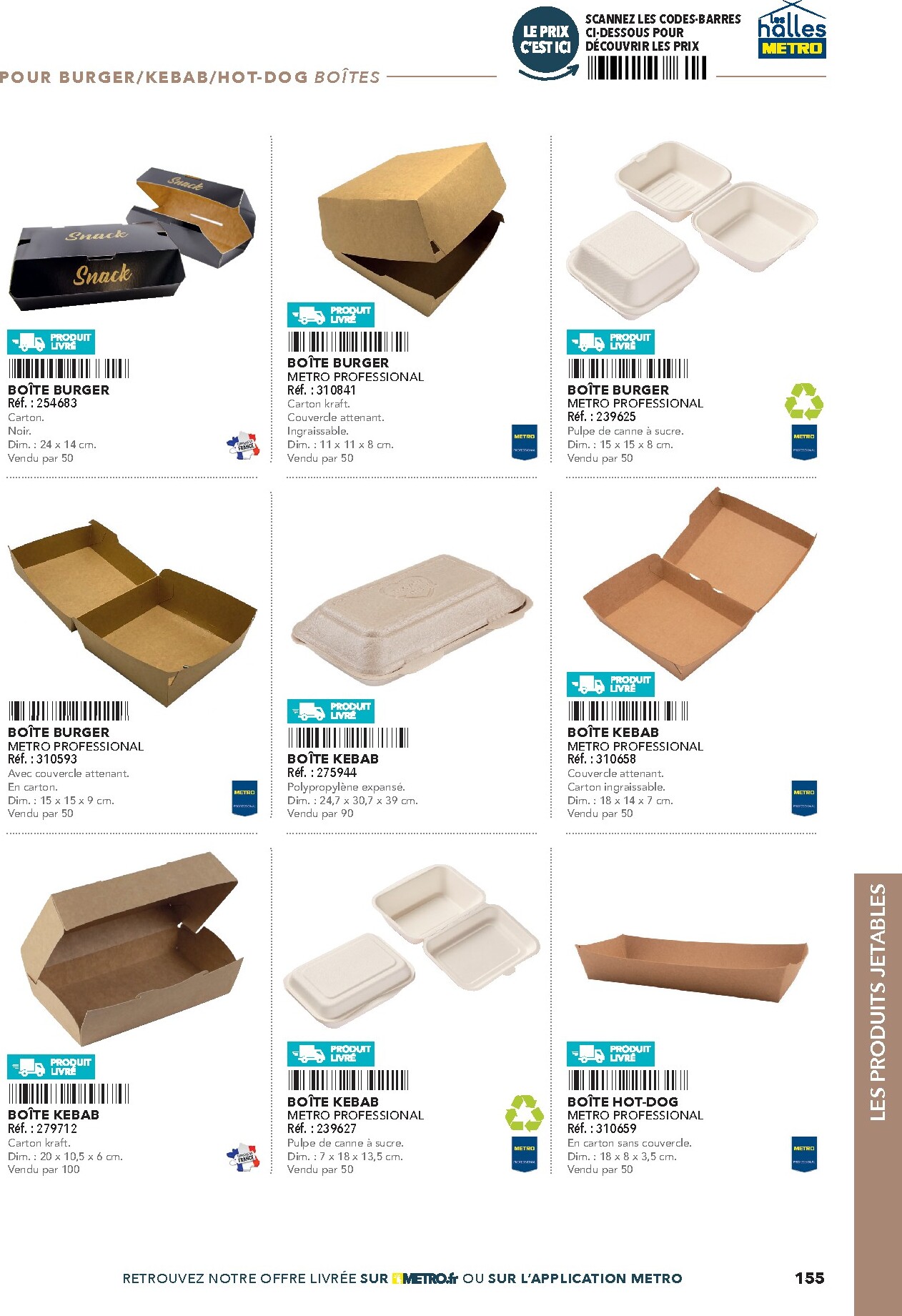 metro - Current Metro - #Restauration rapide leaflet valid from de jeudi 16/04/2026 to de jeudi 31/12/2026 - page: 155