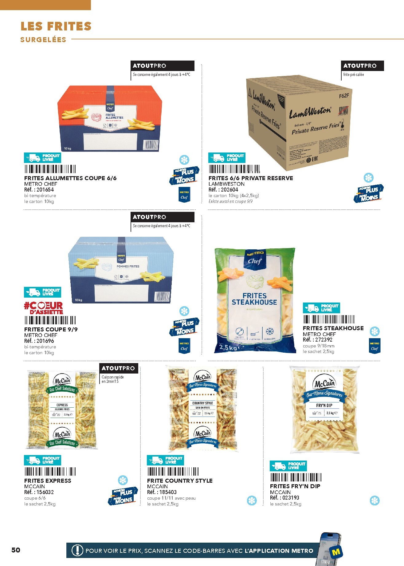 metro - Current Metro - #Restauration rapide leaflet valid from de jeudi 16/04/2026 to de jeudi 31/12/2026 - page: 50