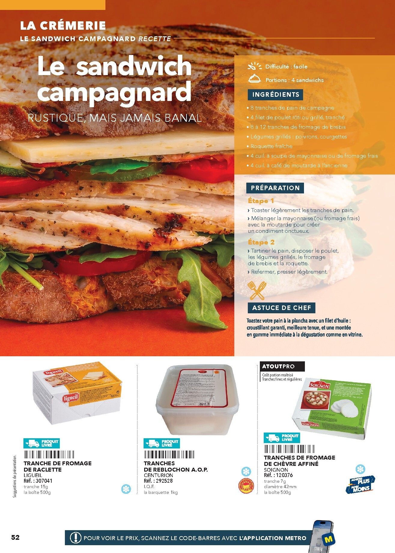 metro - Current Metro - #Restauration rapide leaflet valid from de jeudi 16/04/2026 to de jeudi 31/12/2026 - page: 52