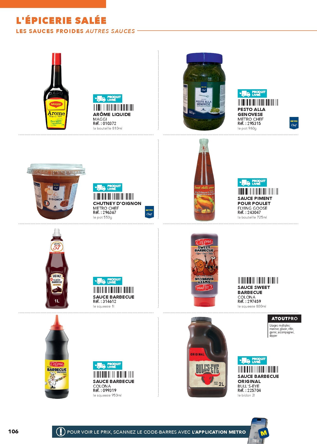 metro - Current Metro - #Restauration rapide leaflet valid from de jeudi 16/04/2026 to de jeudi 31/12/2026 - page: 106