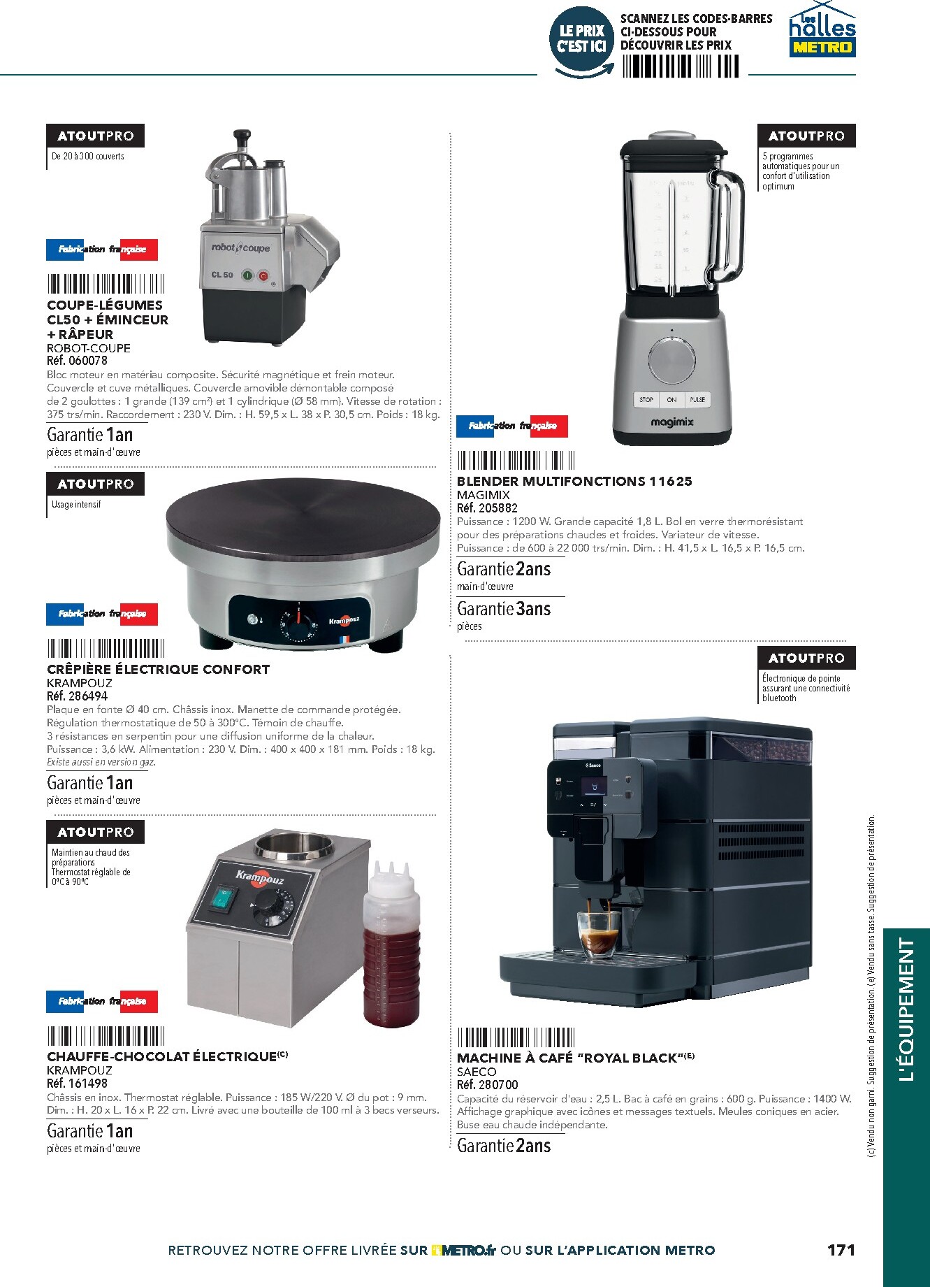 metro - Current Metro - #Restauration rapide leaflet valid from de jeudi 16/04/2026 to de jeudi 31/12/2026 - page: 171