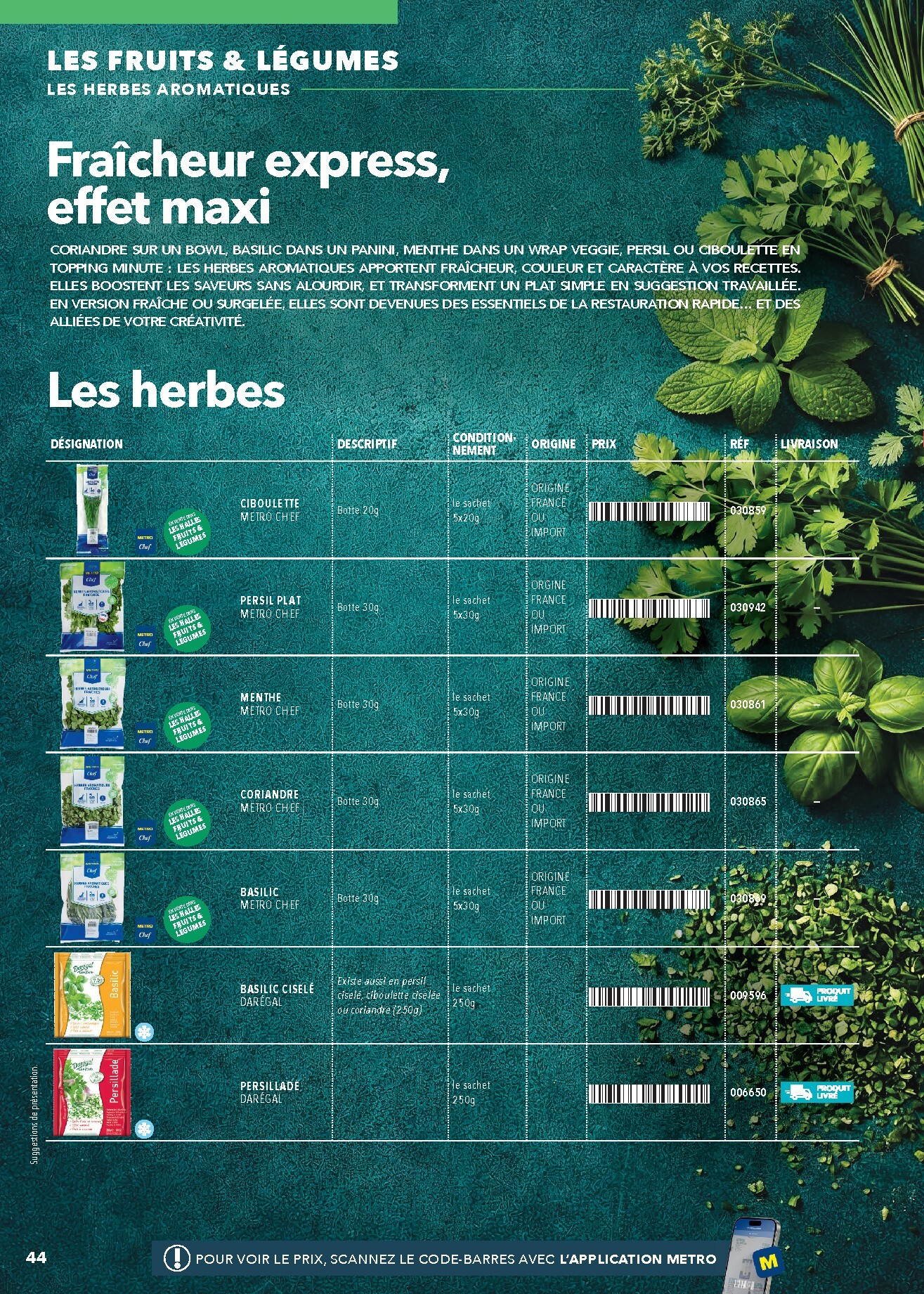 metro - Current Metro - #Restauration rapide leaflet valid from de jeudi 16/04/2026 to de jeudi 31/12/2026 - page: 44