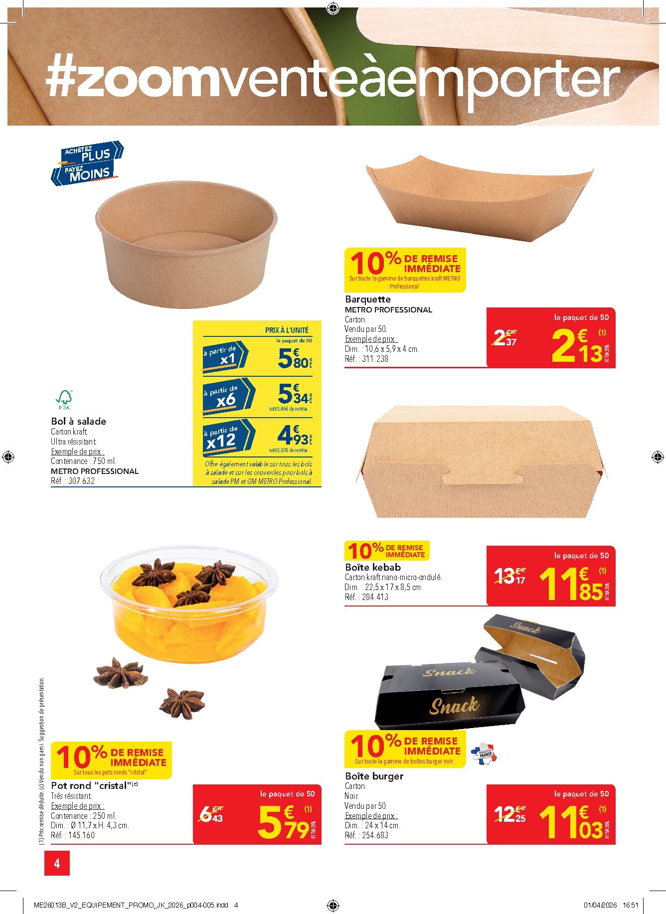 metro - Current Metro - Offres Prix & Promos Equipement leaflet valid from de jeudi 23/04/2026 to du mercredi 20/05/2026 - page: 4