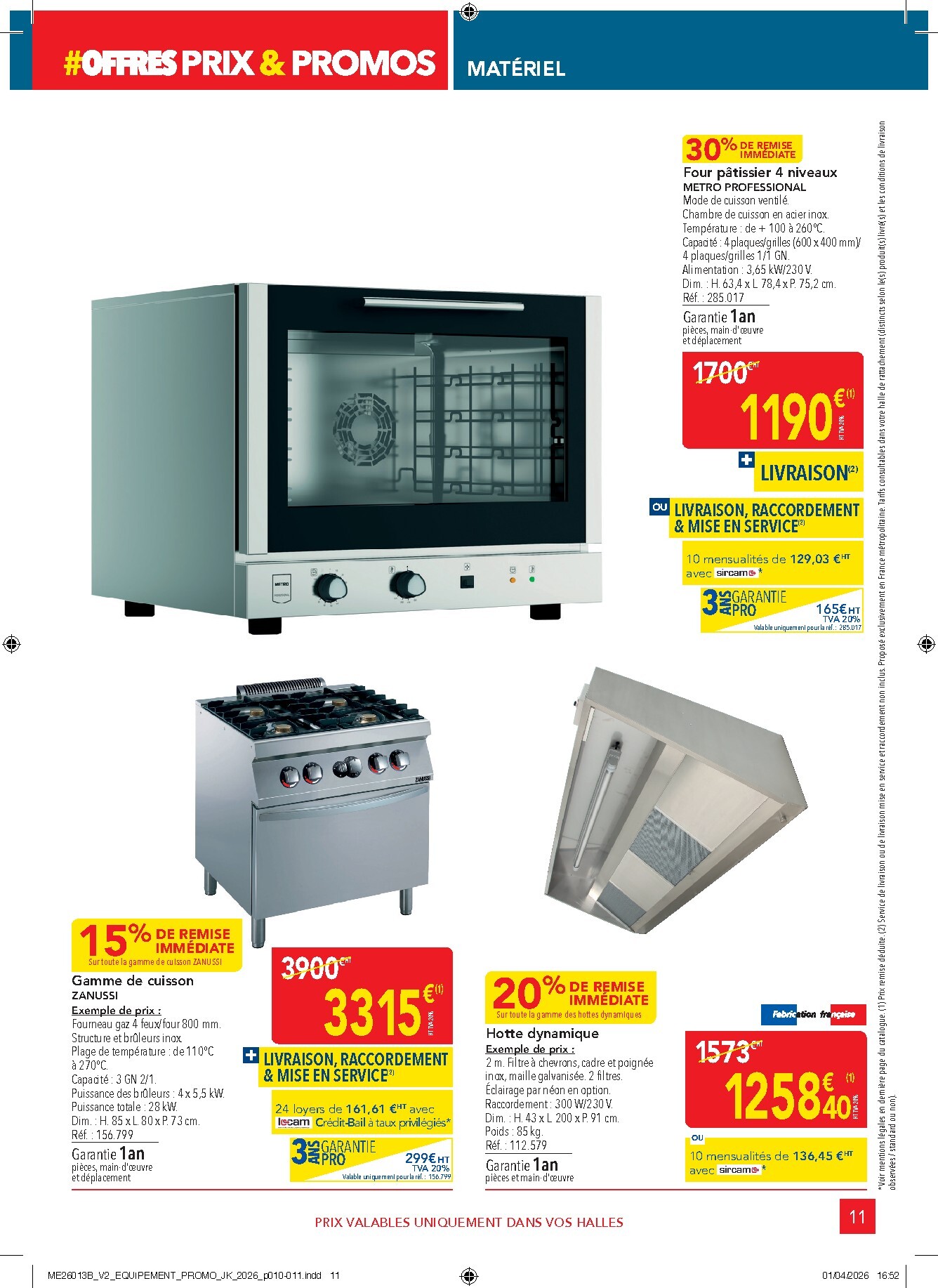 metro - Current Metro - Offres Prix & Promos Equipement leaflet valid from de jeudi 23/04/2026 to du mercredi 20/05/2026 - page: 11