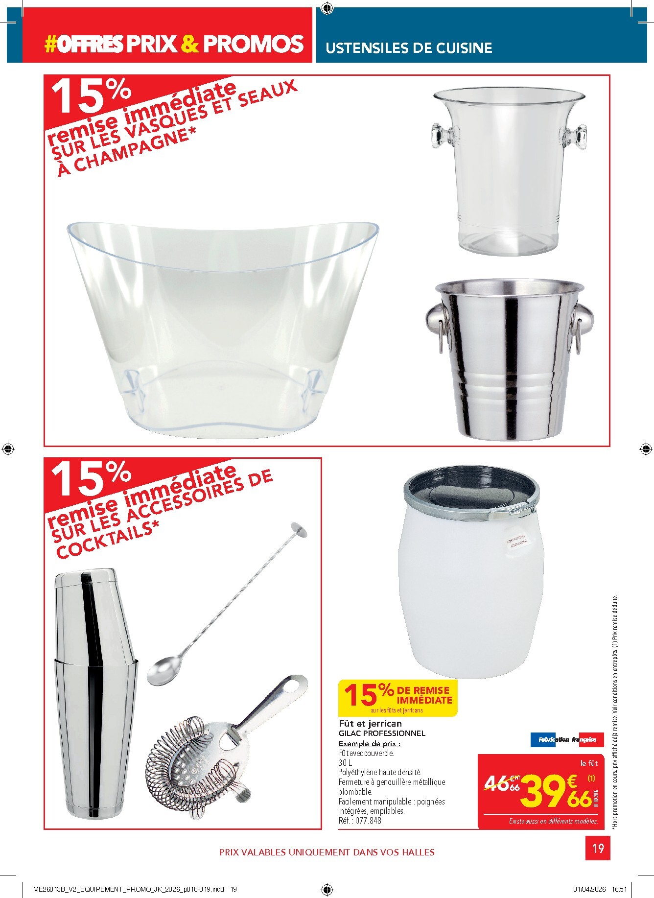 metro - Current Metro - Offres Prix & Promos Equipement leaflet valid from de jeudi 23/04/2026 to du mercredi 20/05/2026 - page: 19