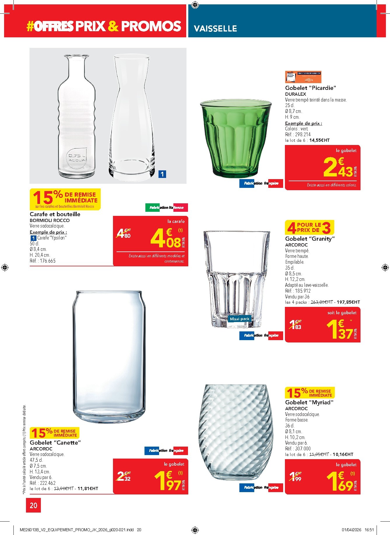 metro - Current Metro - Offres Prix & Promos Equipement leaflet valid from de jeudi 23/04/2026 to du mercredi 20/05/2026 - page: 20