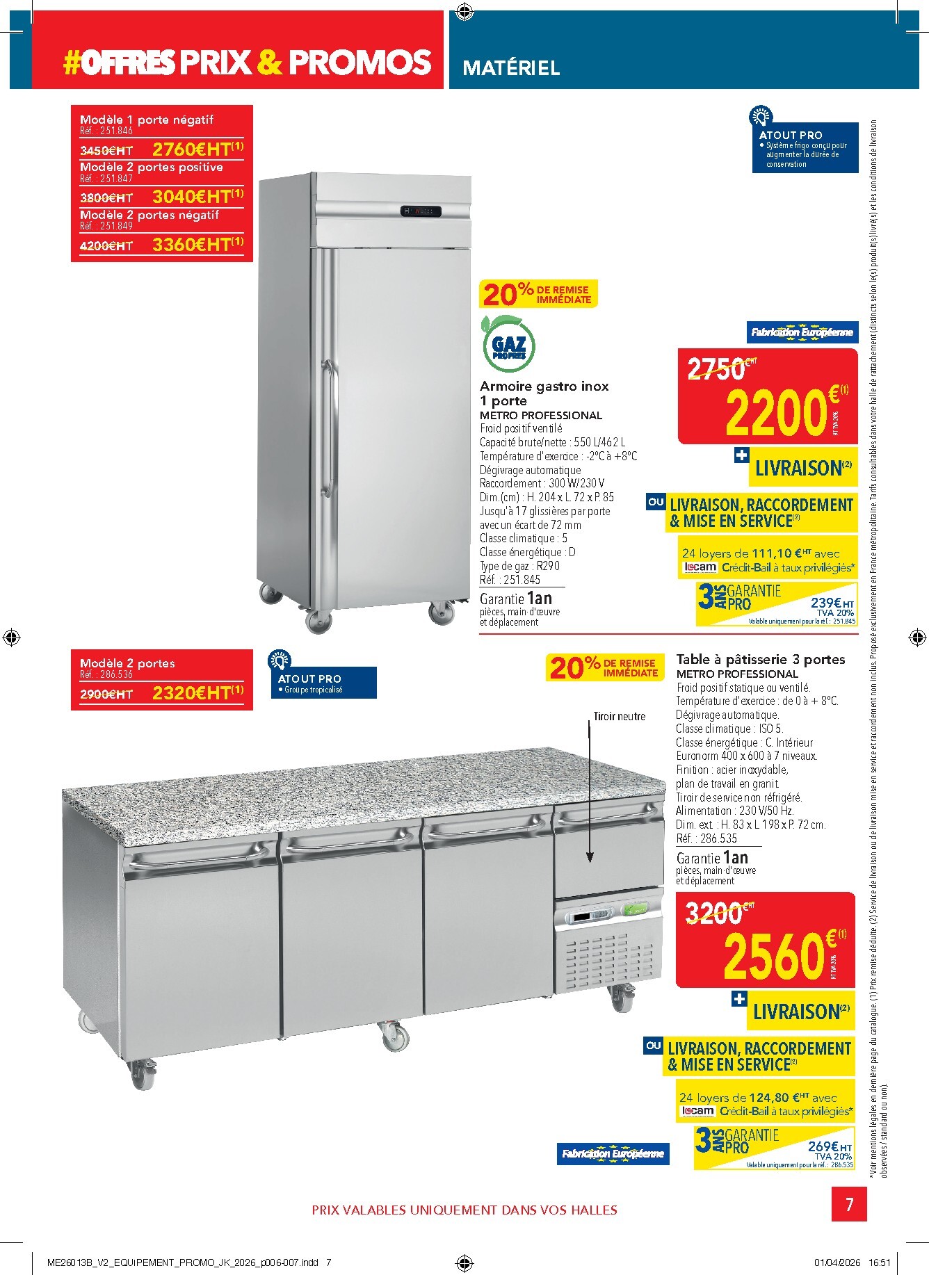metro - Current Metro - Offres Prix & Promos Equipement leaflet valid from de jeudi 23/04/2026 to du mercredi 20/05/2026 - page: 7