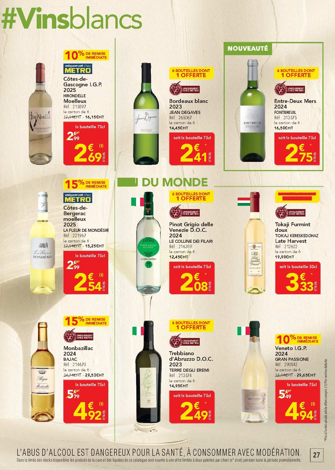 metro - Current Metro - Offres Prix & Promos Restauration leaflet valid from de jeudi 23/04/2026 to du mercredi 20/05/2026 - page: 27