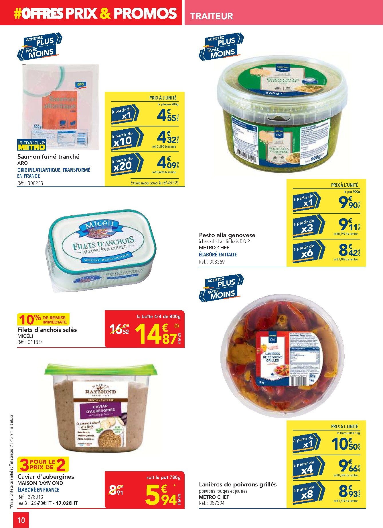 metro - Current Metro - Offres Prix & Promos Restauration leaflet valid from de jeudi 23/04/2026 to du mercredi 20/05/2026 - page: 10