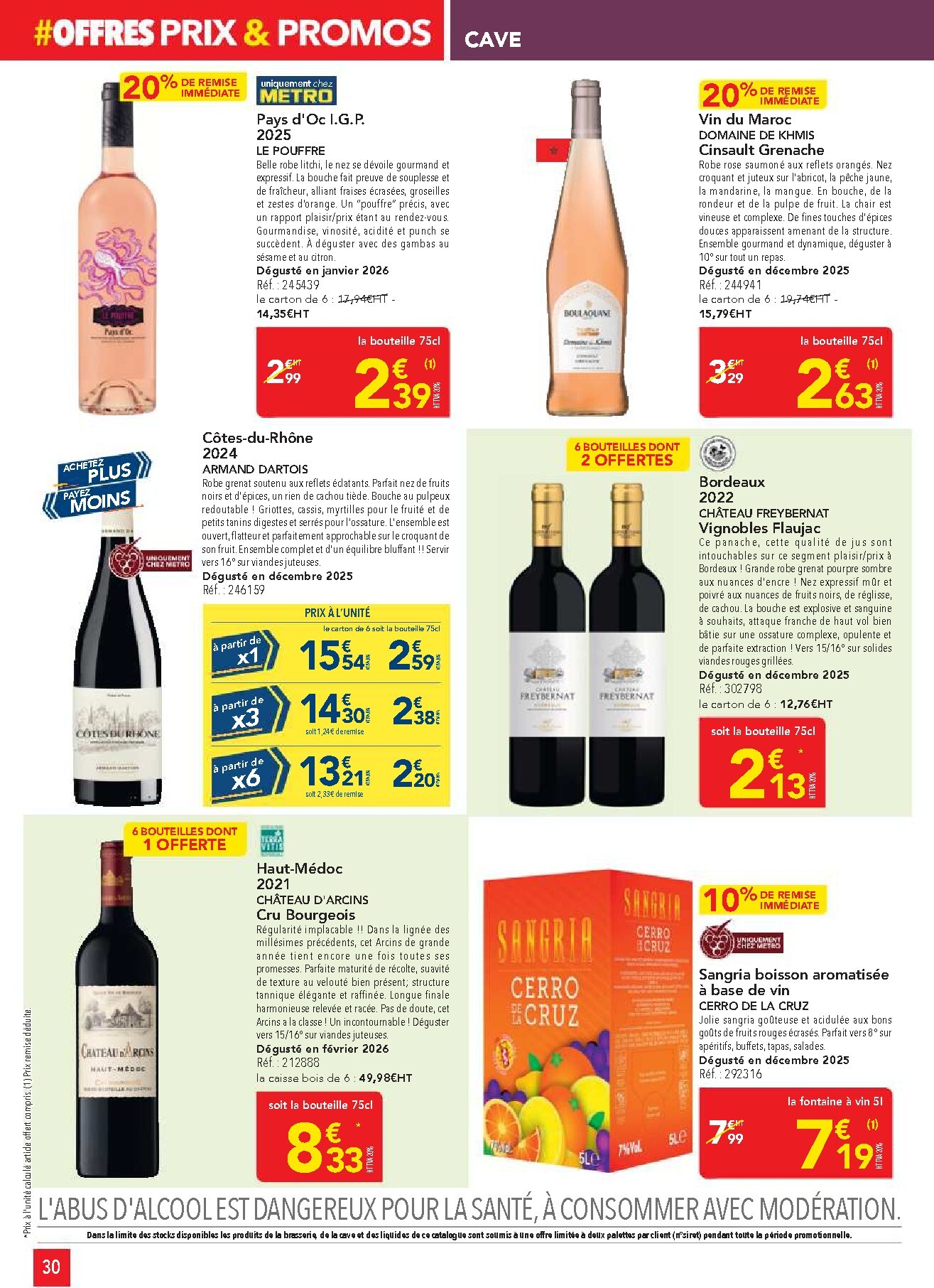 metro - Current Metro - Offres Prix & Promos Restauration leaflet valid from de jeudi 23/04/2026 to du mercredi 20/05/2026 - page: 30