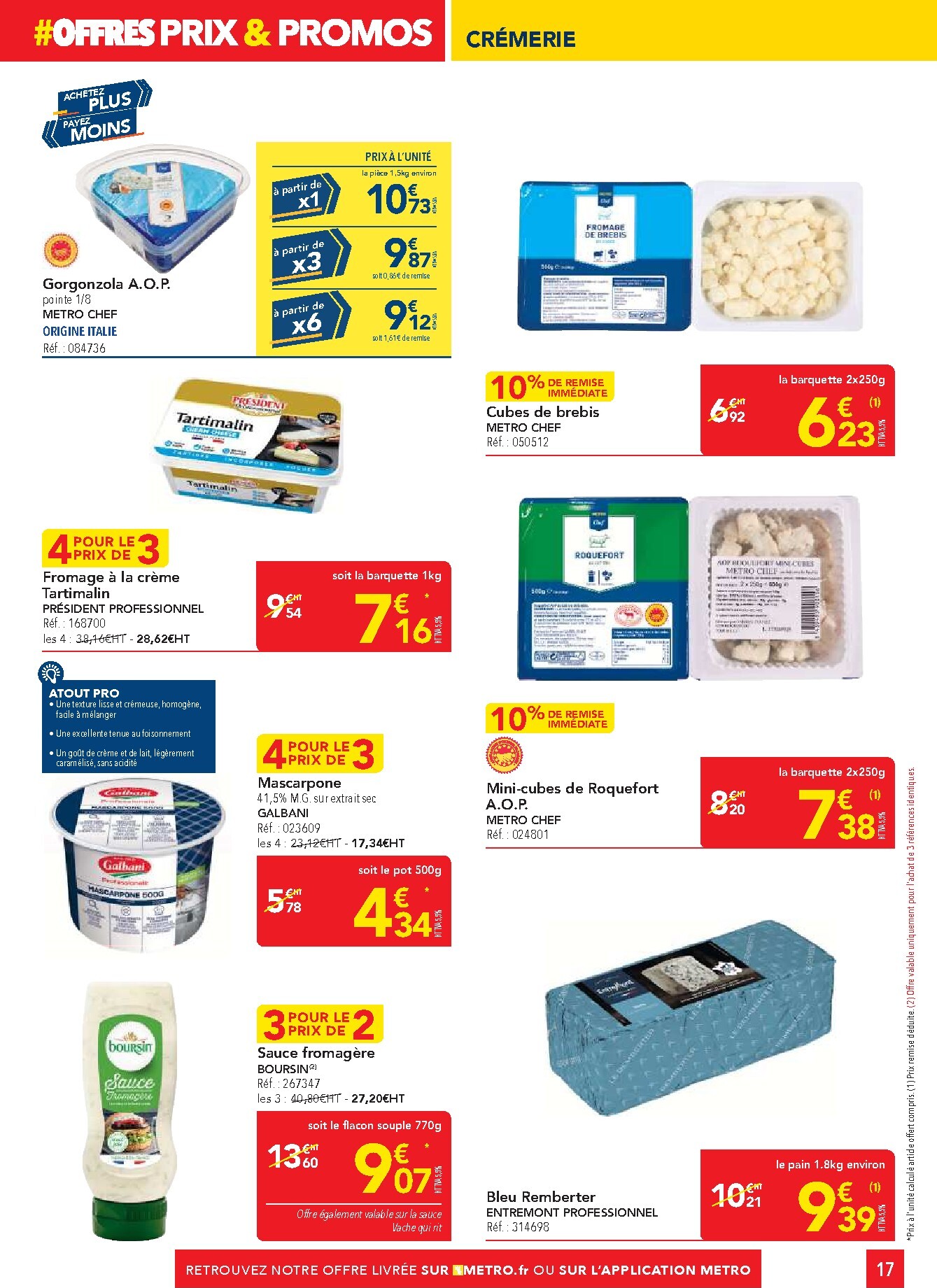 metro - Current Metro - Offres Prix & Promos Restauration leaflet valid from de jeudi 23/04/2026 to du mercredi 20/05/2026 - page: 17