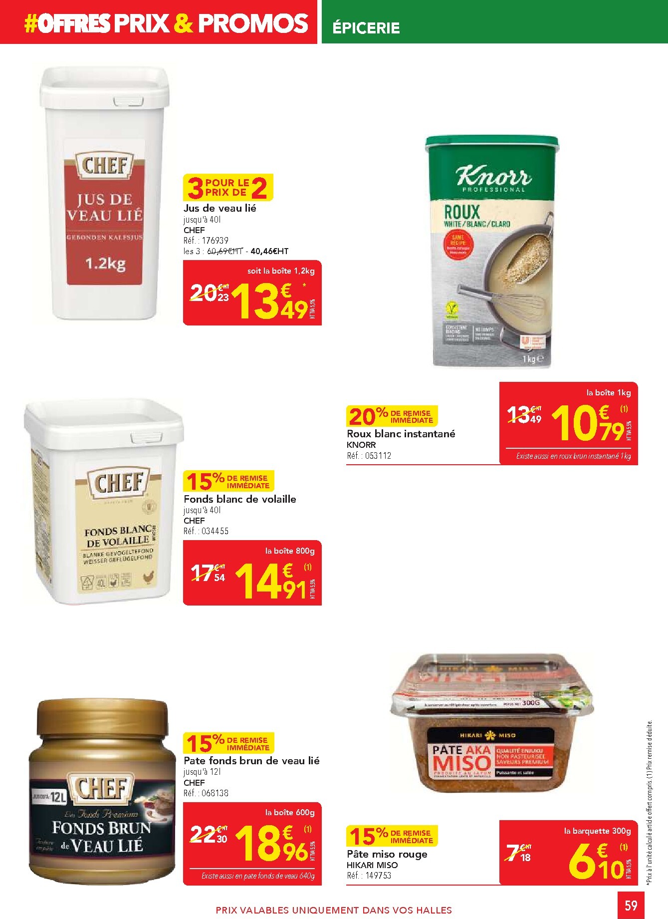 metro - Current Metro - Offres Prix & Promos Restauration leaflet valid from de jeudi 23/04/2026 to du mercredi 20/05/2026 - page: 59