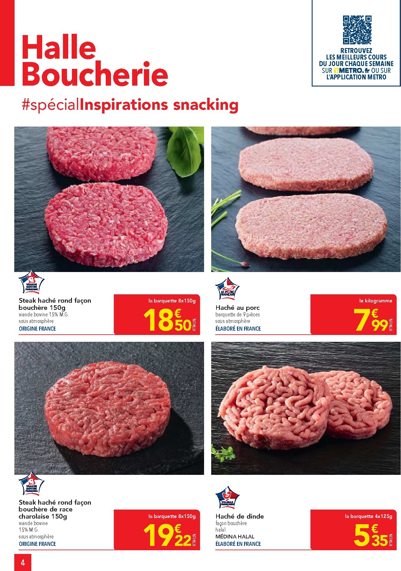 metro - Current Metro - Offres Prix & Promos Restauration leaflet valid from de jeudi 23/04/2026 to du mercredi 20/05/2026 - page: 4