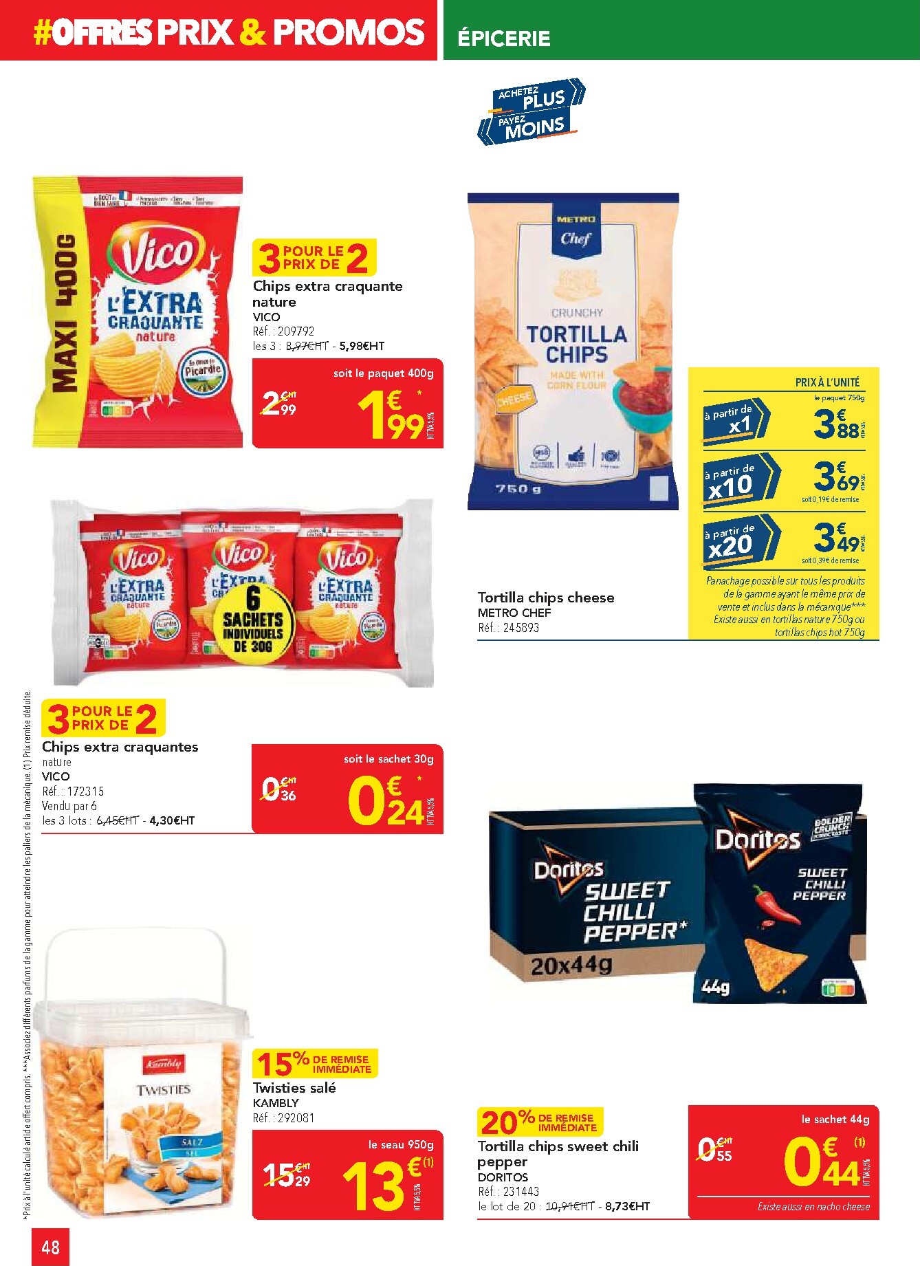 metro - Current Metro - Offres Prix & Promos Restauration leaflet valid from de jeudi 23/04/2026 to du mercredi 20/05/2026 - page: 48