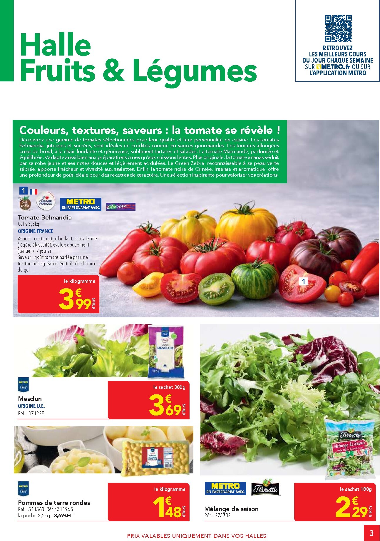 metro - Current Metro - Offres Prix & Promos Restauration leaflet valid from de jeudi 23/04/2026 to du mercredi 20/05/2026 - page: 3