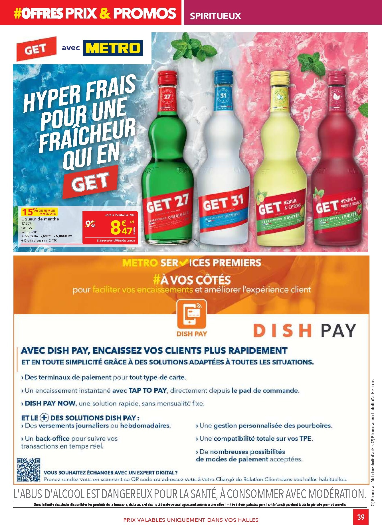 metro - Current Metro - Offres Prix & Promos Restauration leaflet valid from de jeudi 23/04/2026 to du mercredi 20/05/2026 - page: 39