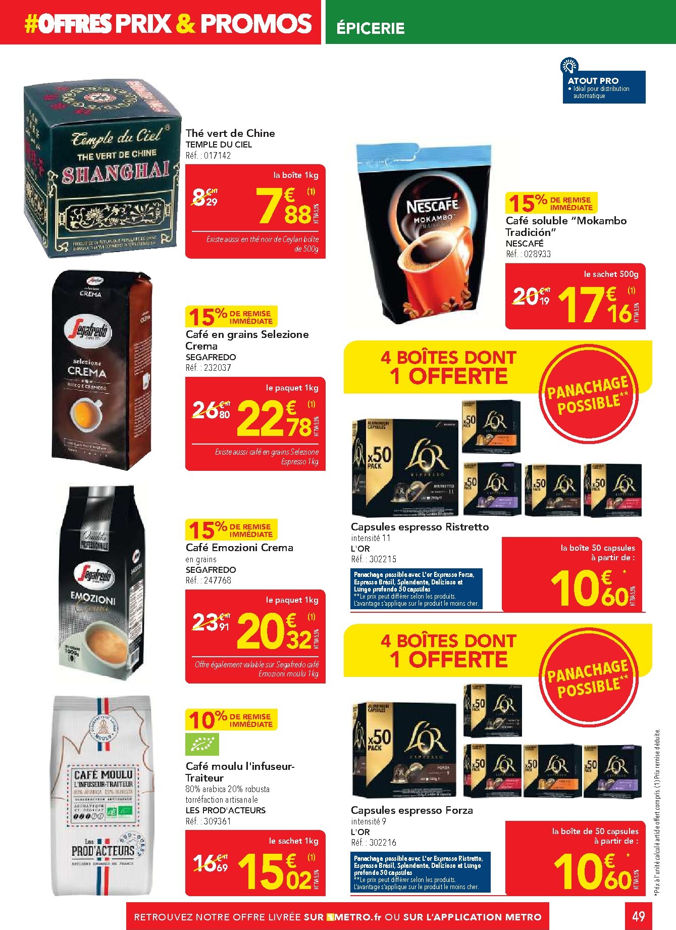 metro - Current Metro - Offres Prix & Promos Restauration leaflet valid from de jeudi 23/04/2026 to du mercredi 20/05/2026 - page: 49