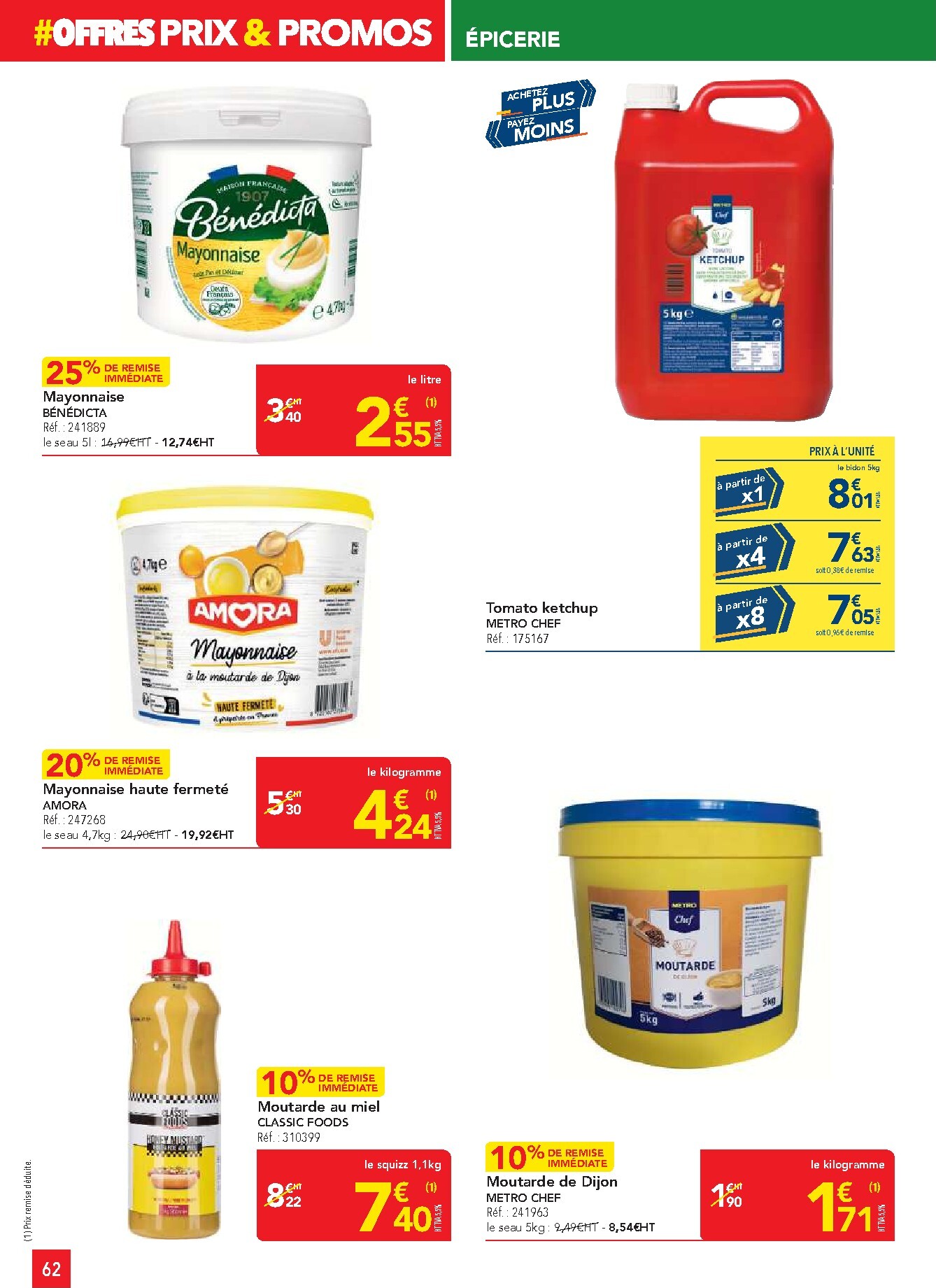 metro - Current Metro - Offres Prix & Promos Restauration leaflet valid from de jeudi 23/04/2026 to du mercredi 20/05/2026 - page: 62
