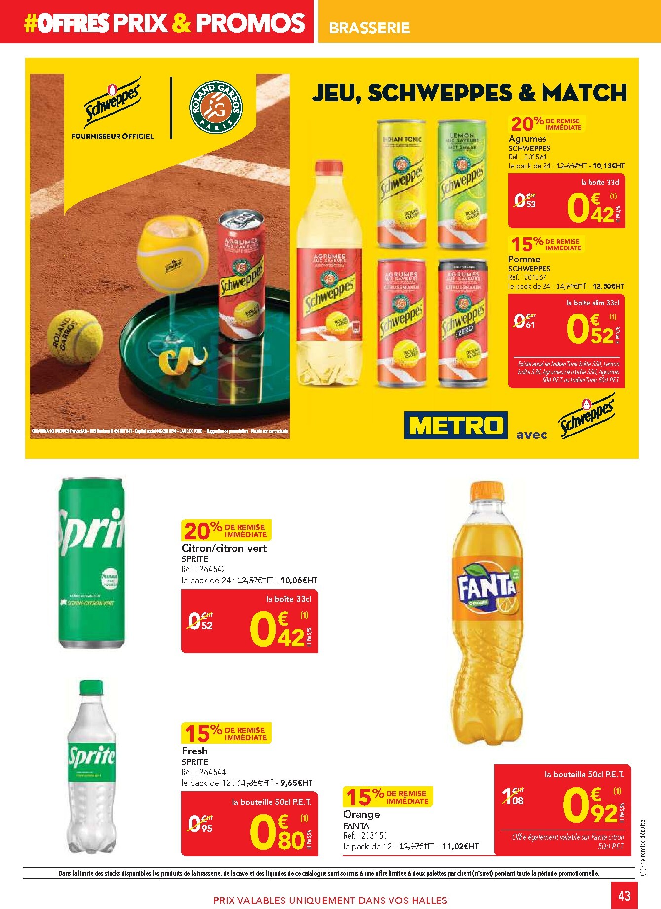 metro - Current Metro - Offres Prix & Promos Restauration leaflet valid from de jeudi 23/04/2026 to du mercredi 20/05/2026 - page: 43