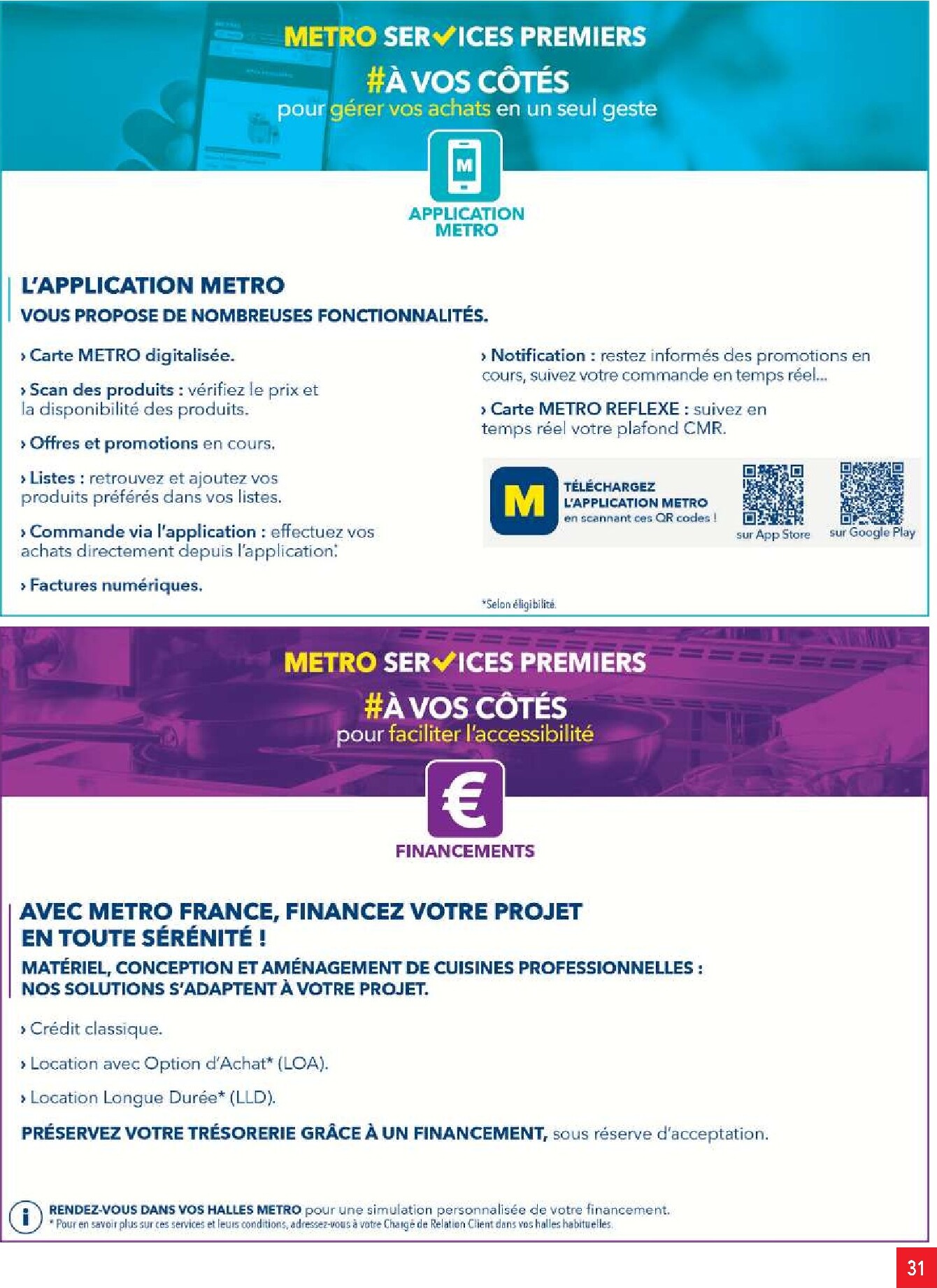 metro - Current Metro - Offres Prix & Promos Restauration leaflet valid from de jeudi 23/04/2026 to du mercredi 20/05/2026 - page: 31