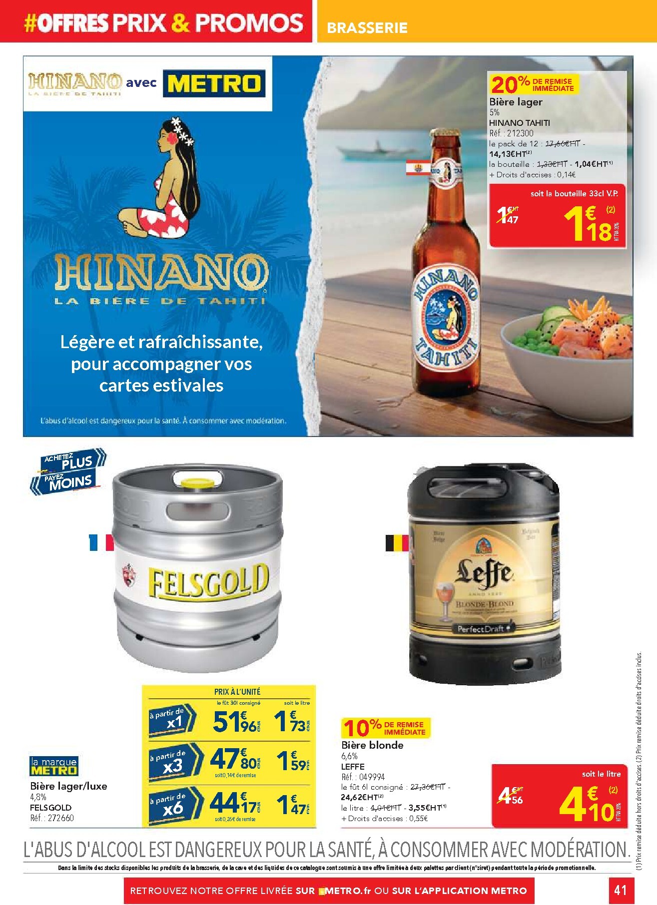 metro - Current Metro - Offres Prix & Promos Restauration leaflet valid from de jeudi 23/04/2026 to du mercredi 20/05/2026 - page: 41