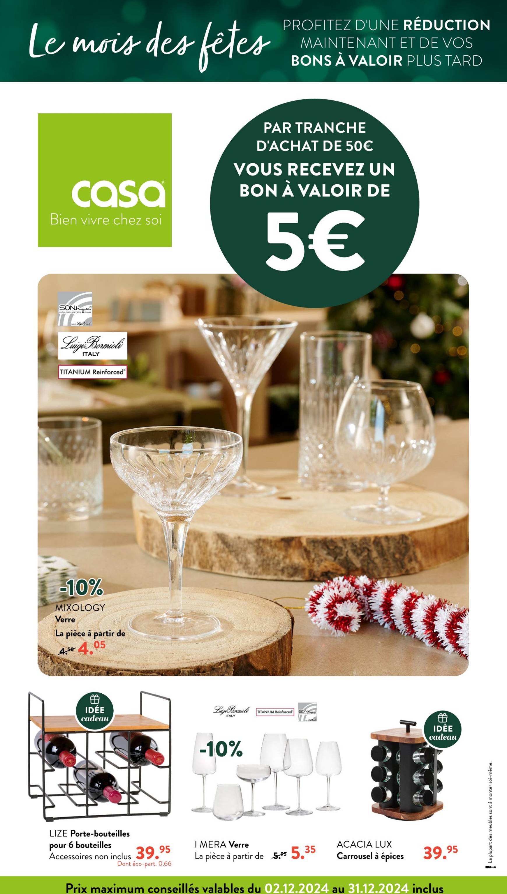 casa - Catalogue Casa valable dès 02/12 - 31/12