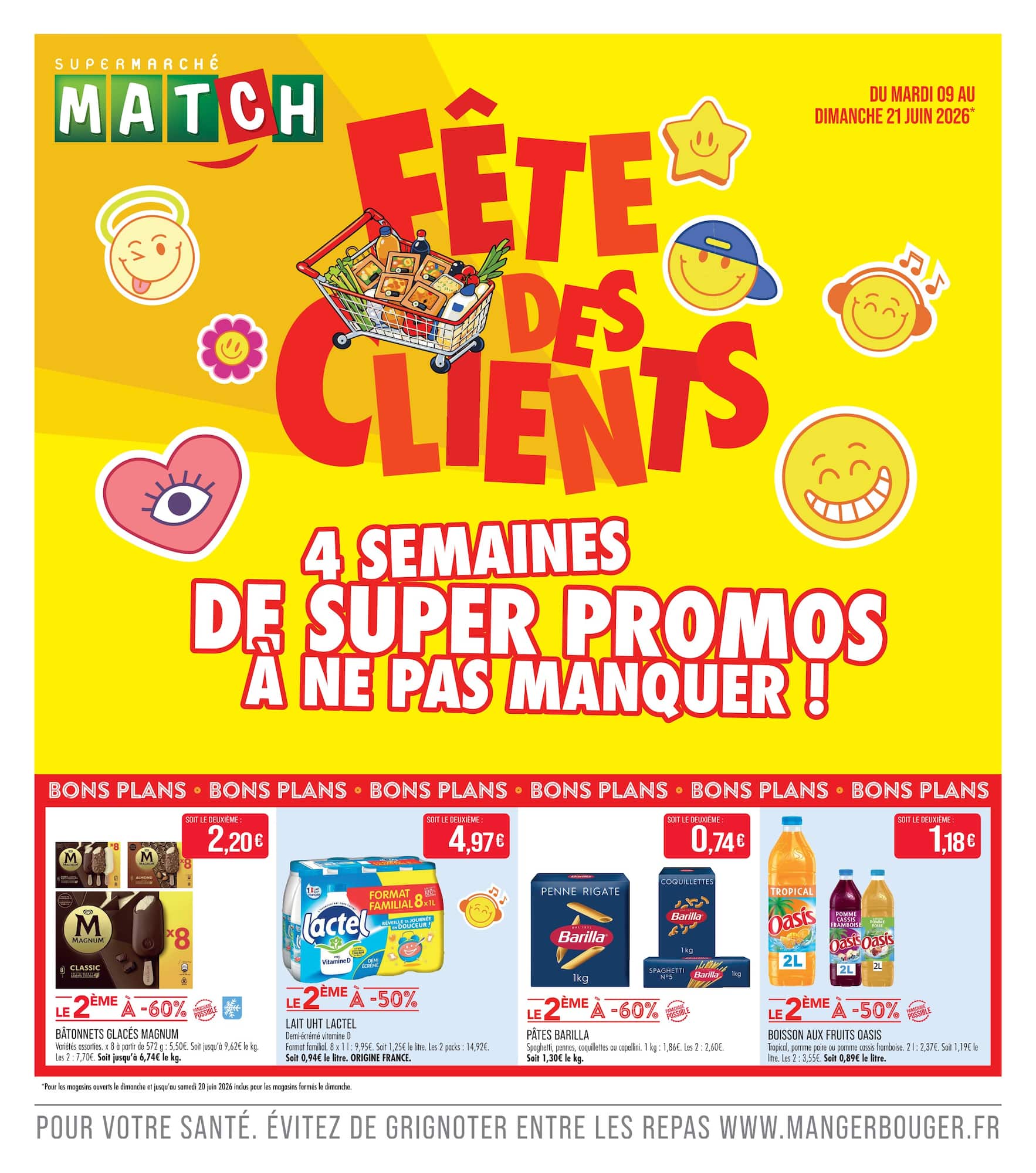 match - Flyer Match pour la semaine prochaine du du mardi 09/06/2026 au du dimanche 21/06/2026 - page: 1