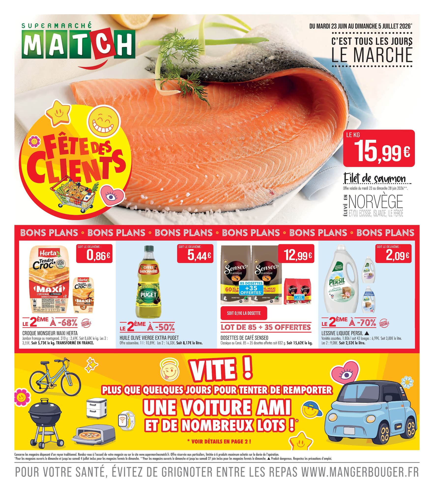 match - Flyer Match pour la semaine prochaine du du mardi 23/06/2026 au du dimanche 05/07/2026