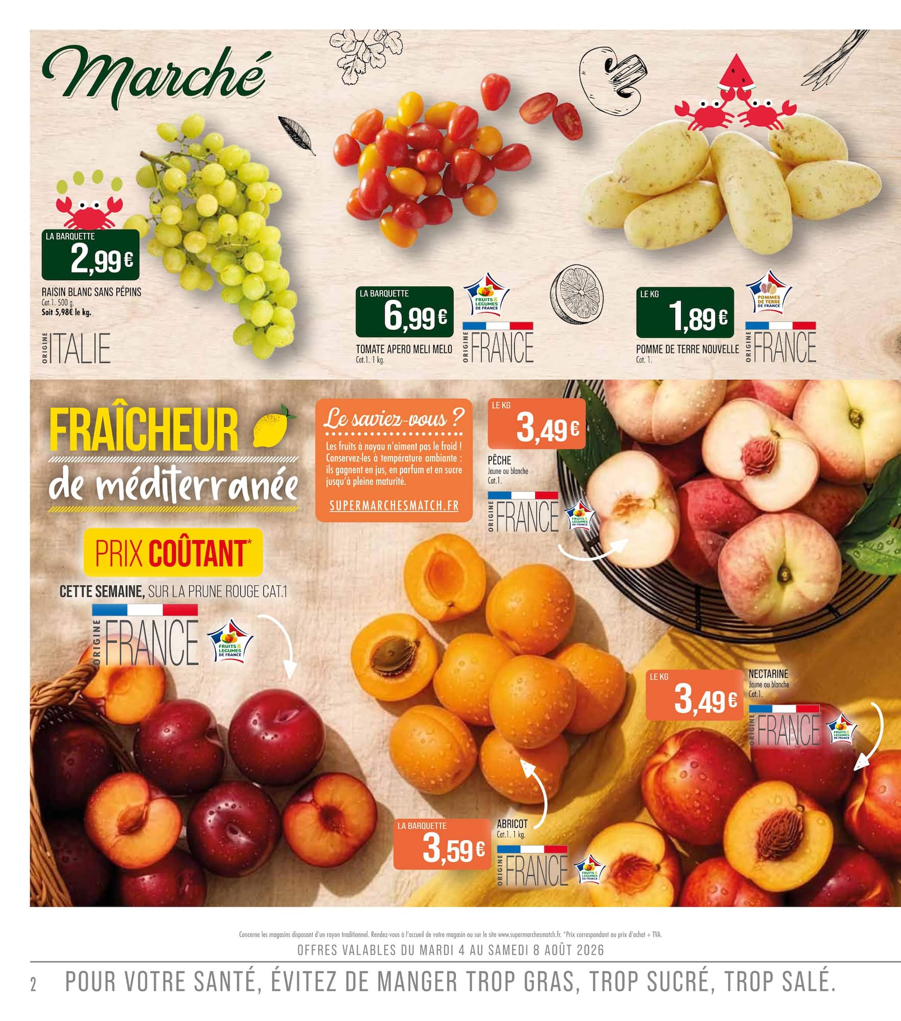 match - Flyer Match pour la semaine prochaine du du mardi 04/08/2026 au du dimanche 16/08/2026 - page: 2