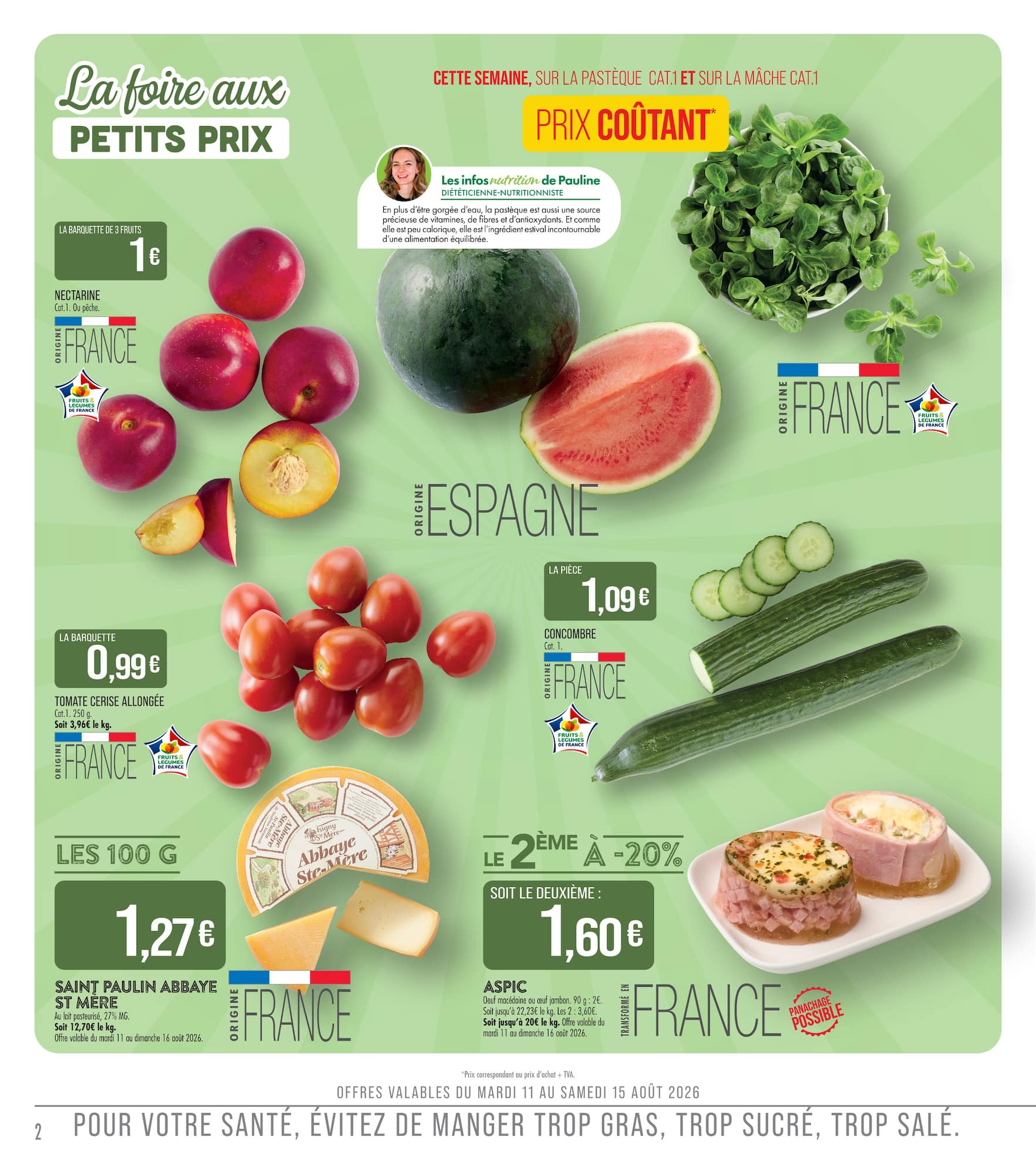 match - Current Match - C'est Tous Les Jours Le Marché leaflet valid from du mardi 11/08/2026 to du dimanche 23/08/2026 - page: 2