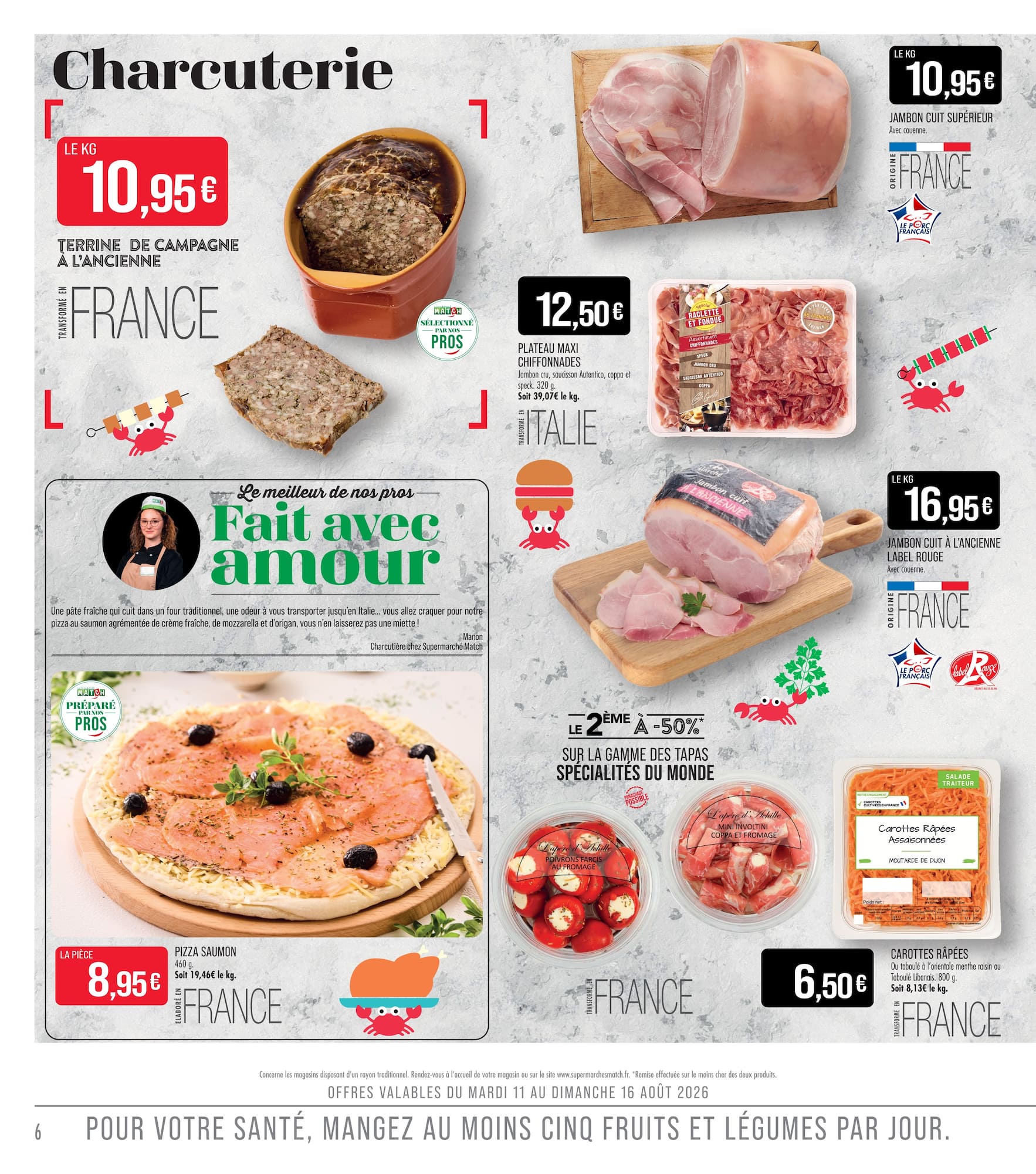 match - Current Match - C'est Tous Les Jours Le Marché leaflet valid from du mardi 11/08/2026 to du dimanche 23/08/2026 - page: 6