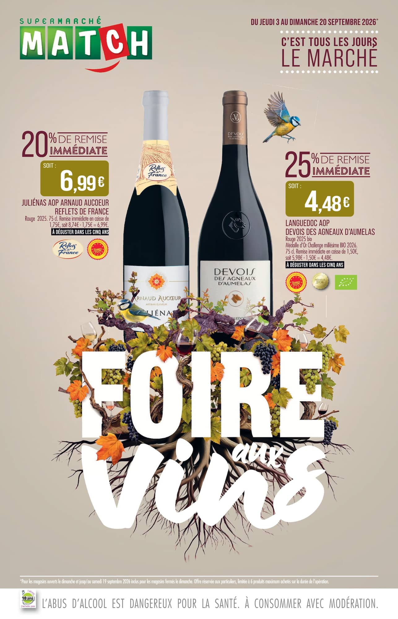 match - Current Match - C'est Tous Les Jours Le Marché leaflet valid from de jeudi 03/09/2026 to du dimanche 20/09/2026 - page: 1