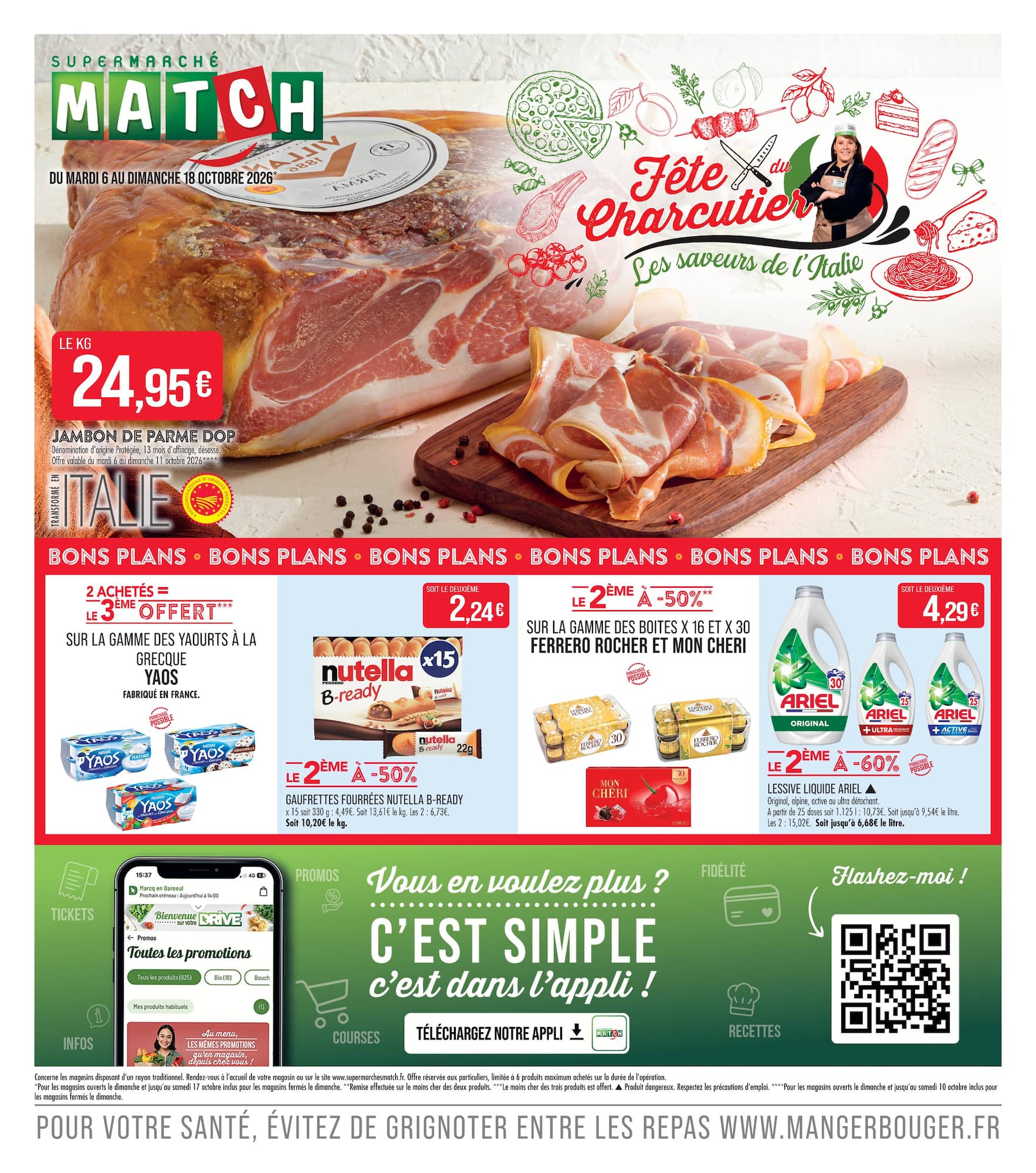 match - Flyer Match pour la semaine prochaine du du mardi 06/10/2026 au du dimanche 18/10/2026