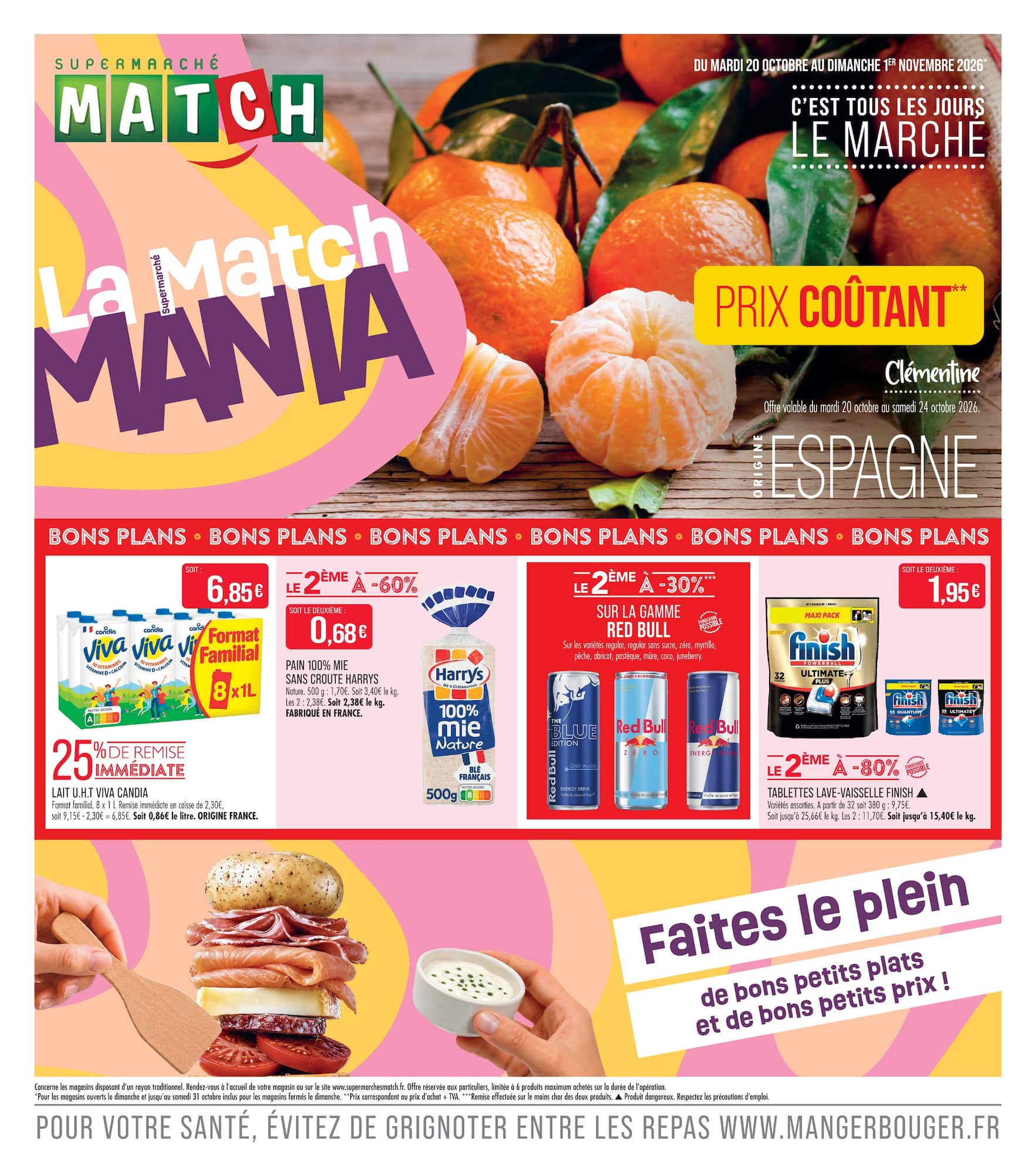 match - Flyer Match - La Match Mania pour la semaine prochaine du du mardi 20/10/2026 au du dimanche 01/11/2026