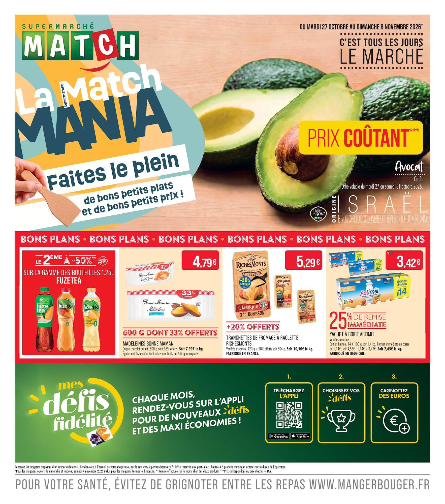 match - Flyer Match - La Match Mania pour la semaine prochaine du du mardi 27/10/2026 au du dimanche 08/11/2026 - page: 1