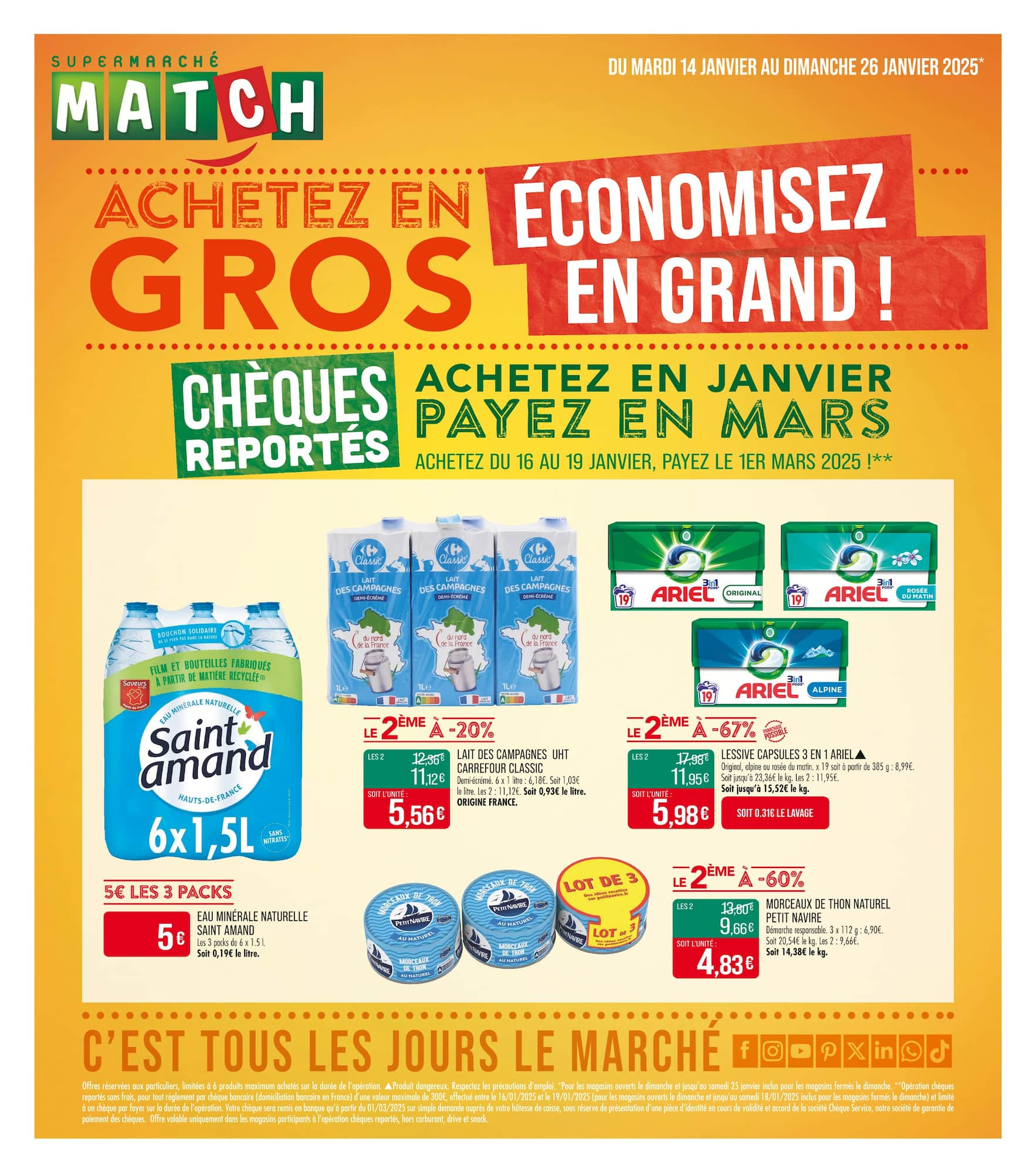 match - Catalogue Match - Achetez En Gros Économisez En Grand ! valable dès 14/01 - 26/01