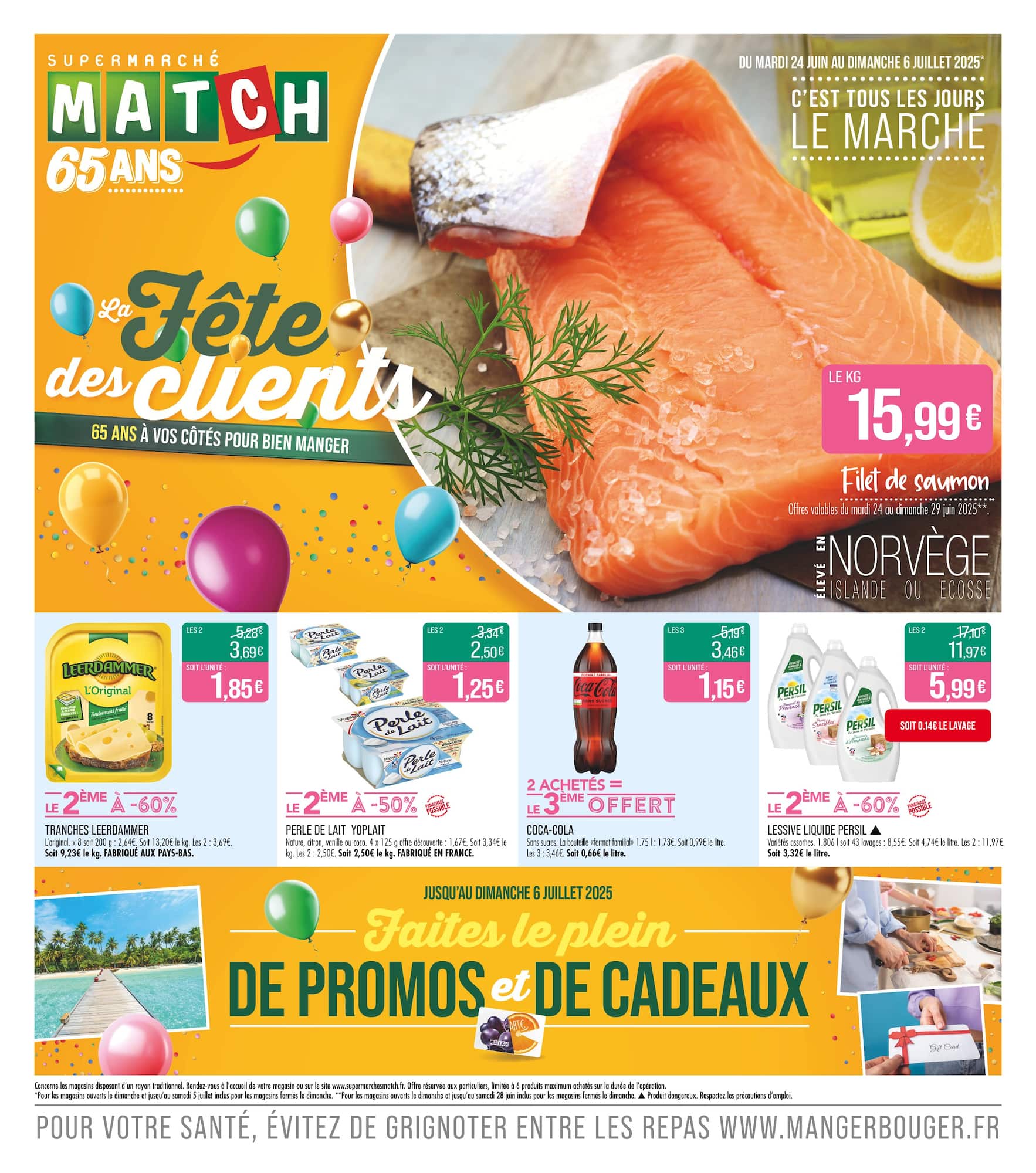 match - Catalogue Match - La Fête des clients valable du 24/06 au 06/07