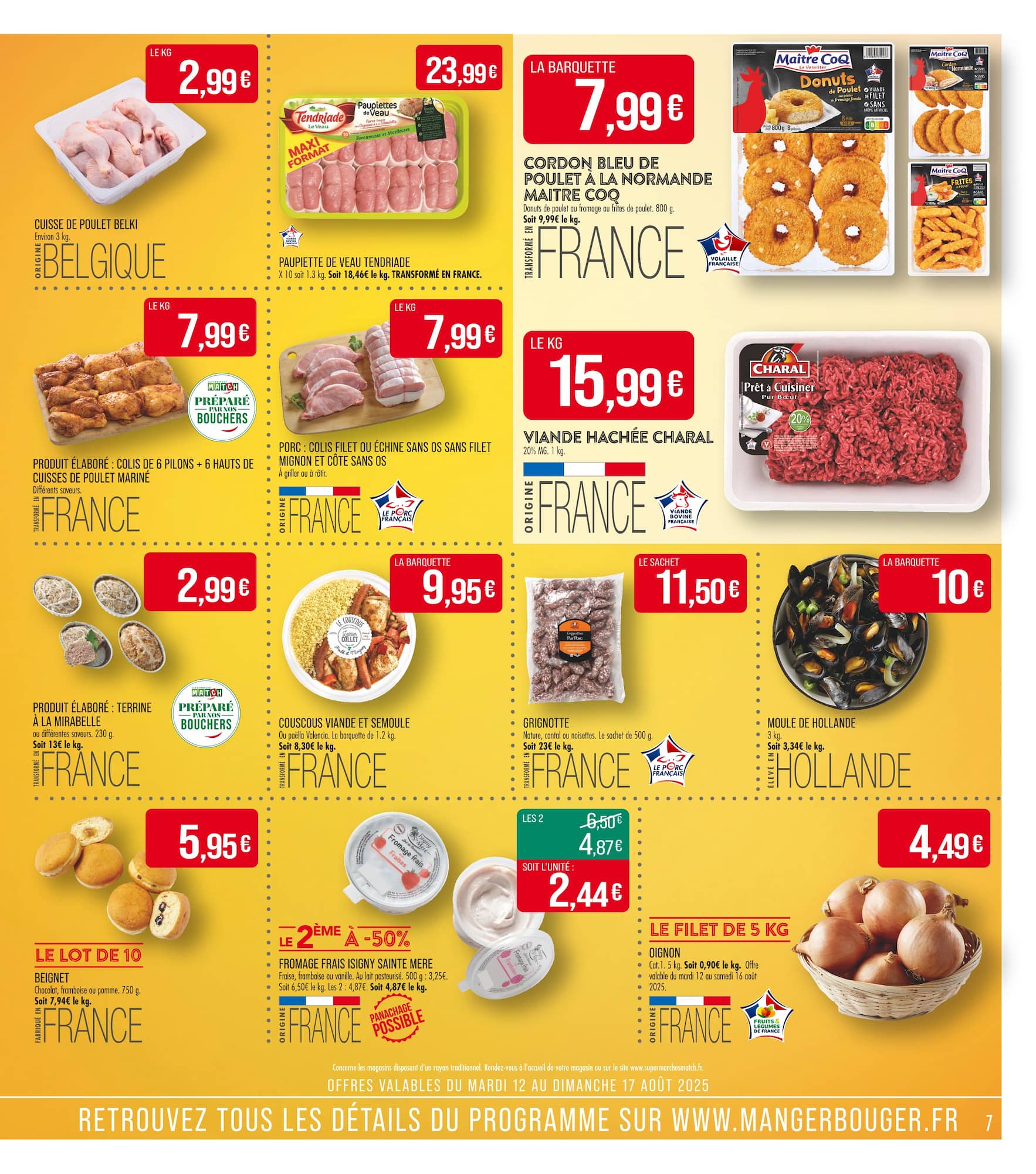 match - Catalogue Match - Achetez en gros, économisez en grand ! valable du 12/08 au 24/08 - page: 7