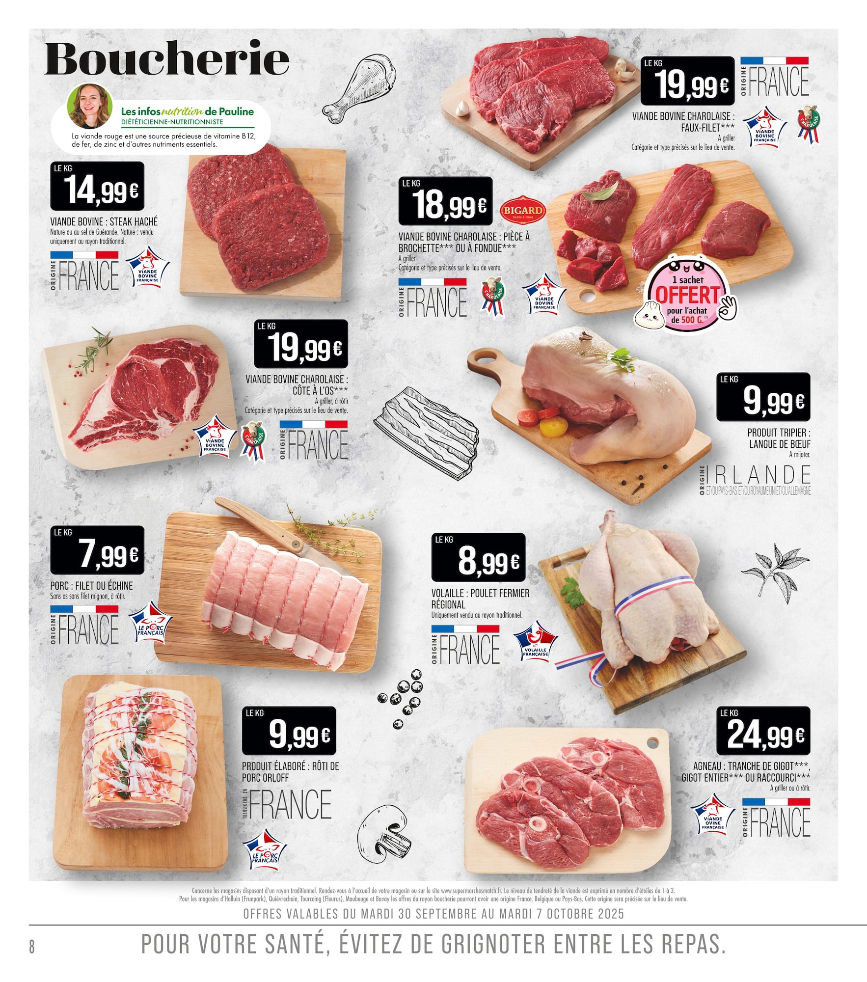 match - Catalogue Match valable du 30/09 au 12/10 - page: 8