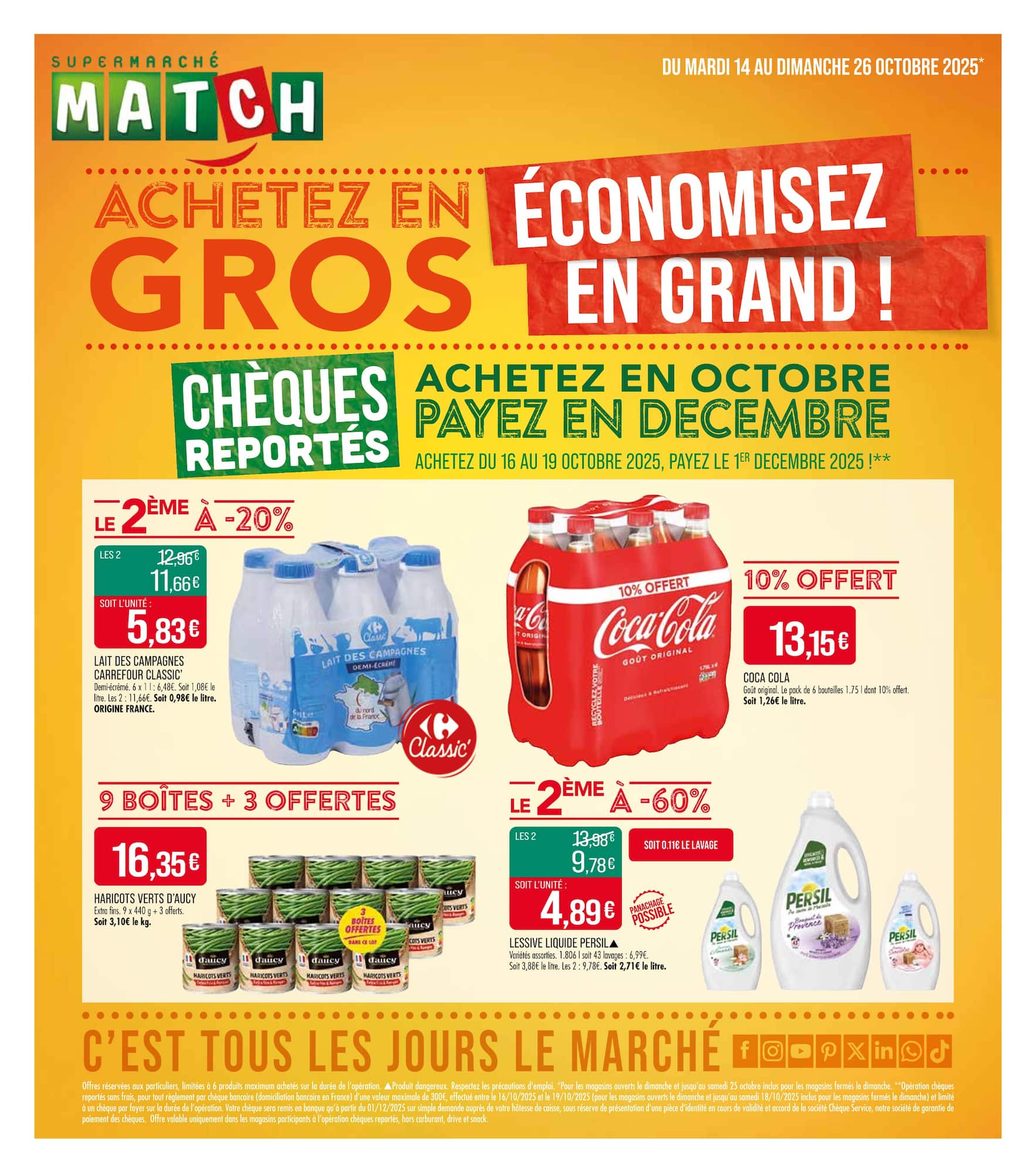 match - Catalogue Match - Achetez en gros économisez en grand valable du 14/10 au 26/10