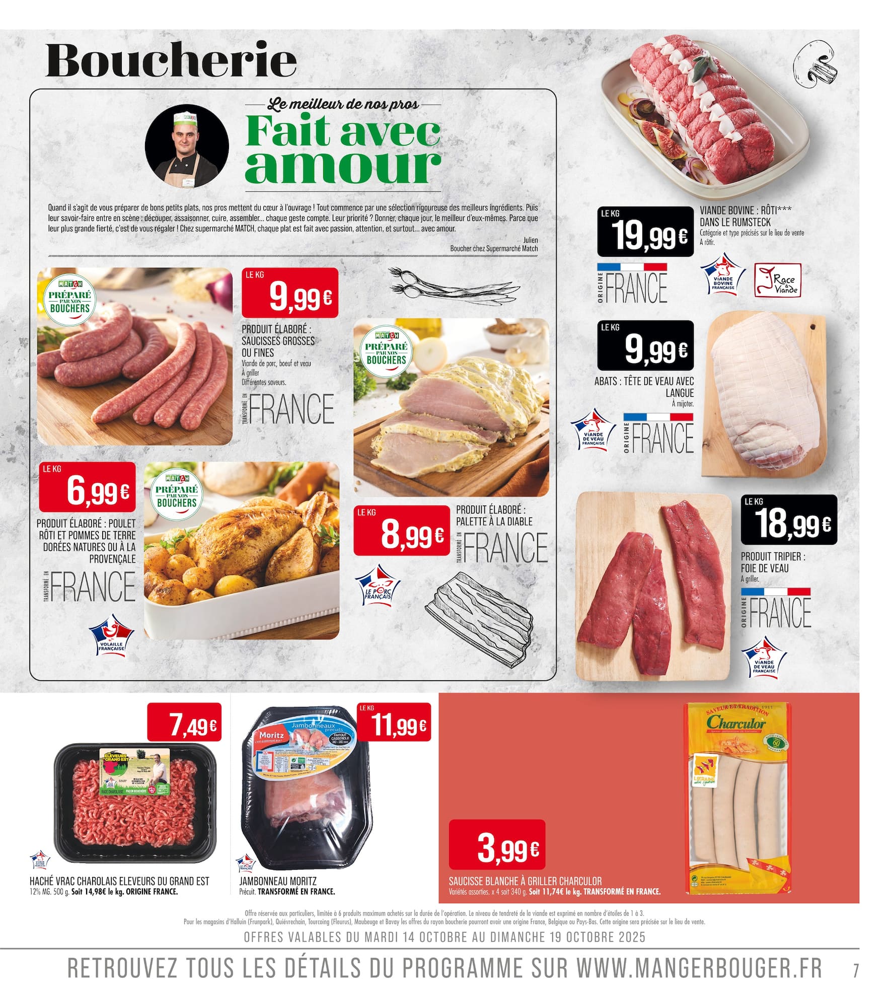 match - Catalogue Match - Fête du Charcutier et fromager valable du 14/10 au 26/10 - page: 7
