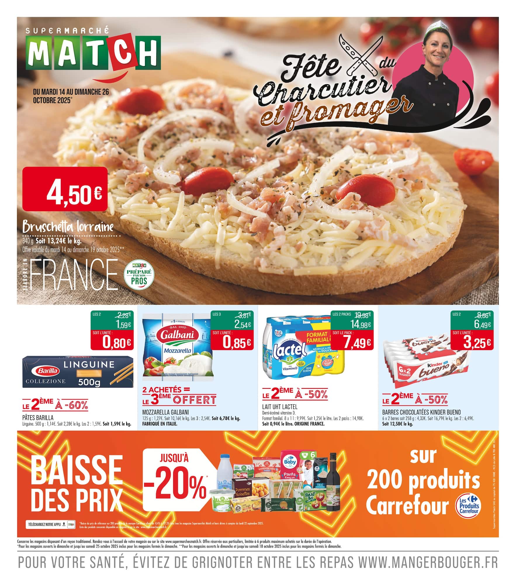match - Catalogue Match - Fête du Charcutier et fromager valable du 14/10 au 26/10