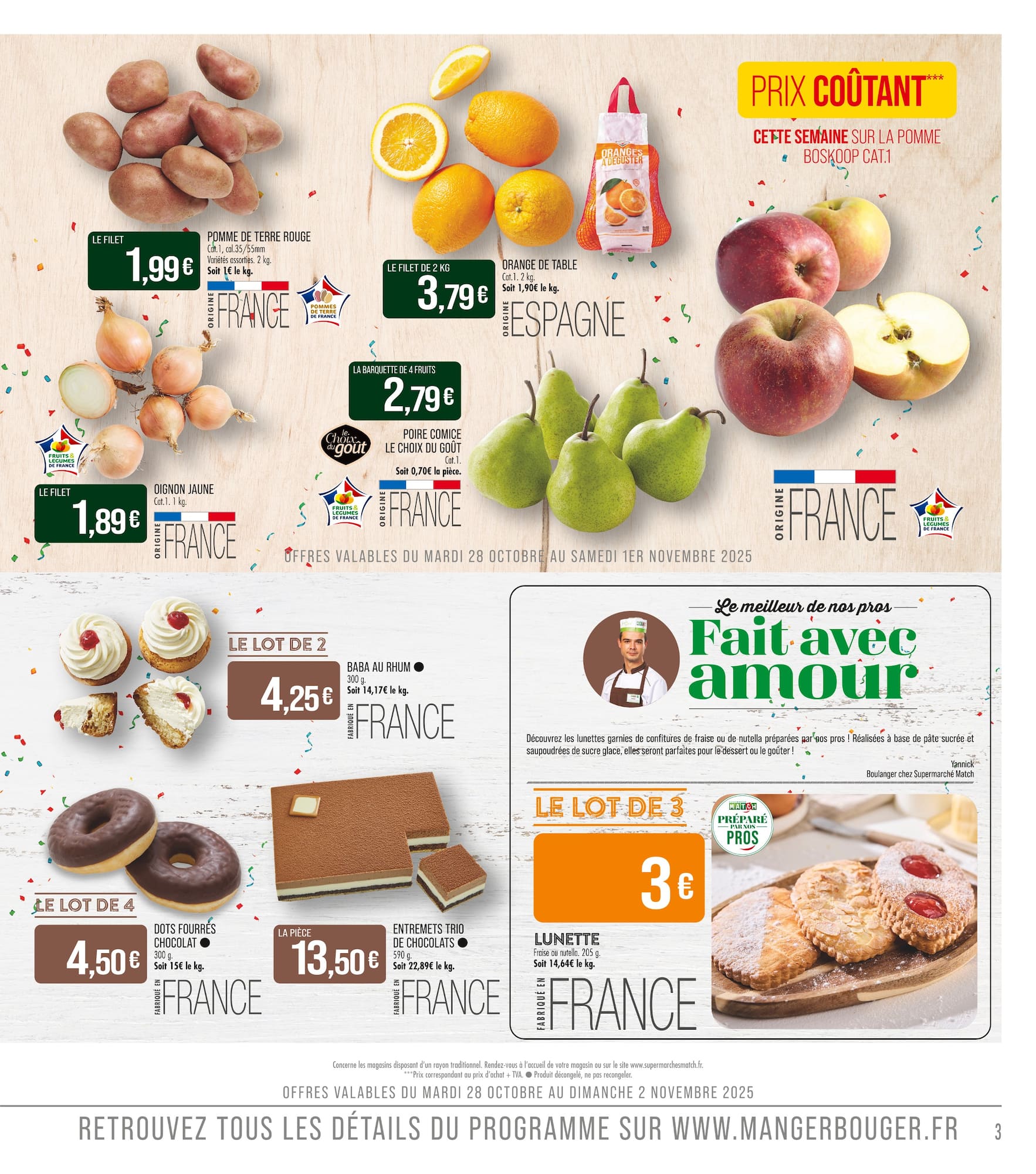 match - Catalogue Match valable du 28/10 au 09/11 - page: 3