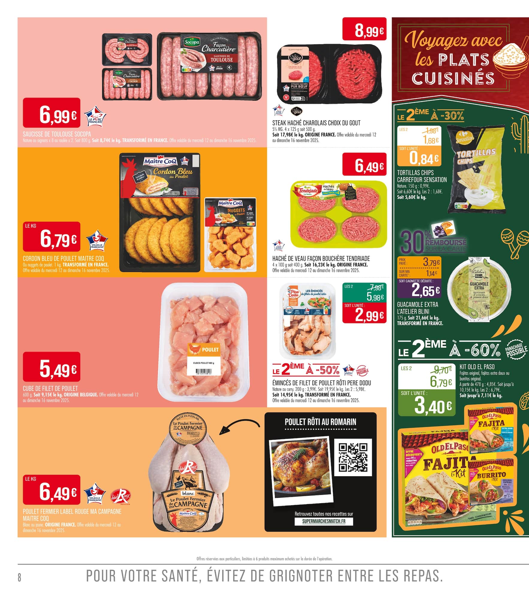 match - Catalogue Match valable du 12/11 au 23/11 - page: 8