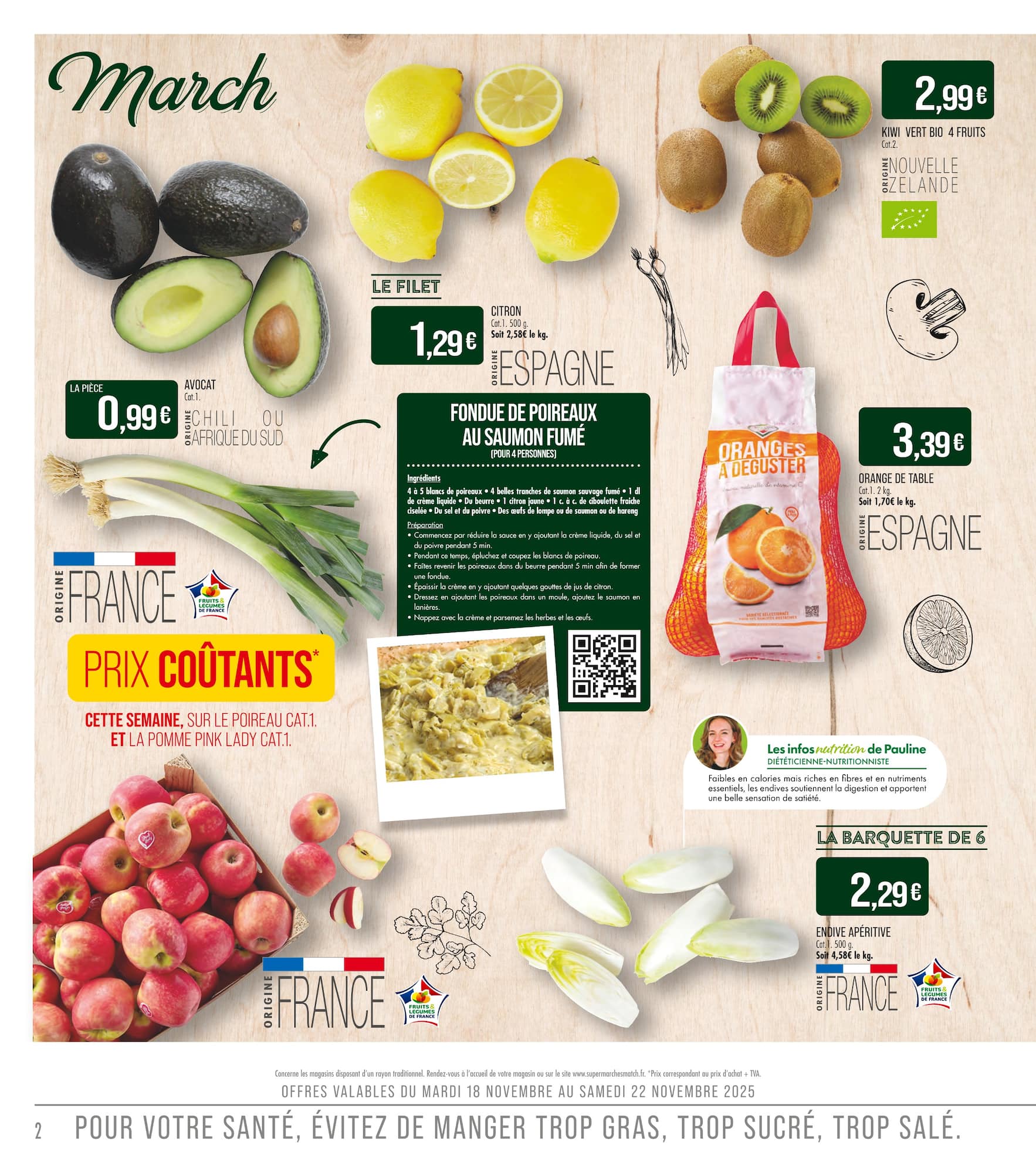 match - Catalogue Match valable du 18/11 au 30/11 - page: 2