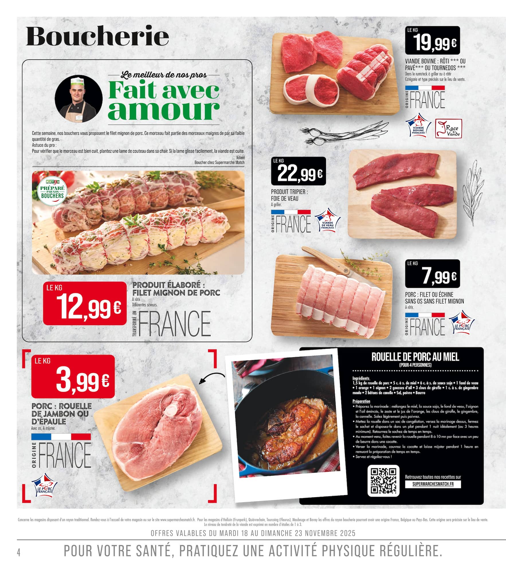 match - Catalogue Match valable du 18/11 au 30/11 - page: 4