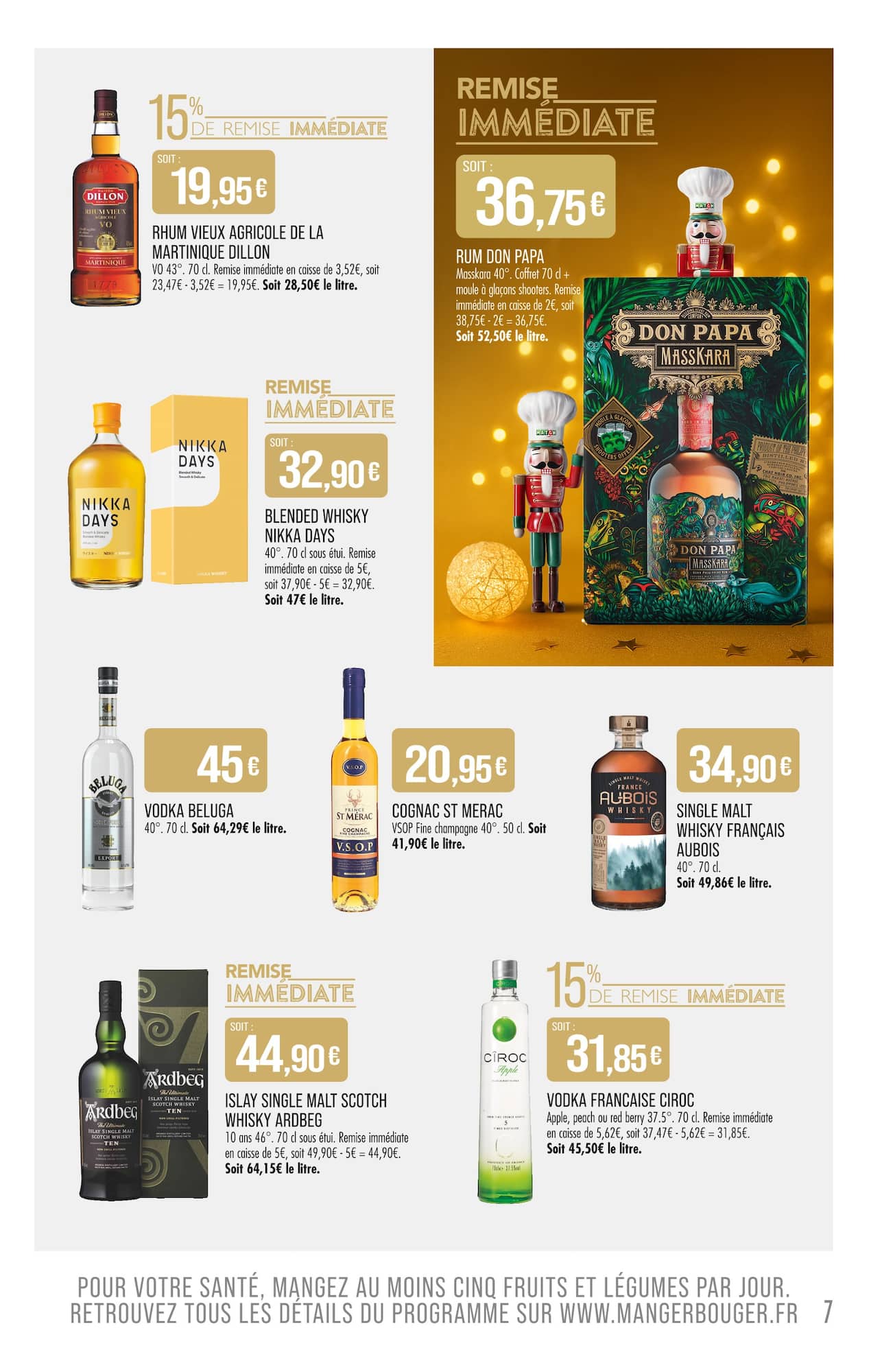 match - Catalogue Match - LES PEPITES vins & alcools d'exception valable du 24/11 au 31/12 - page: 7