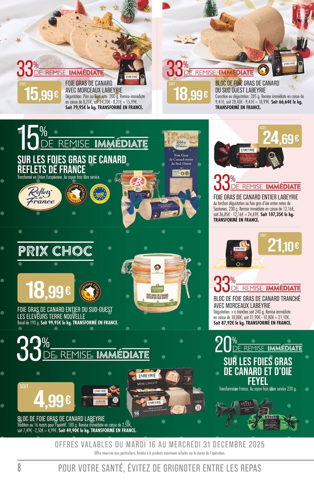 match - Catalogue Match - Fetes par nos Pros valable du 16/12 au 31/12 - page: 8