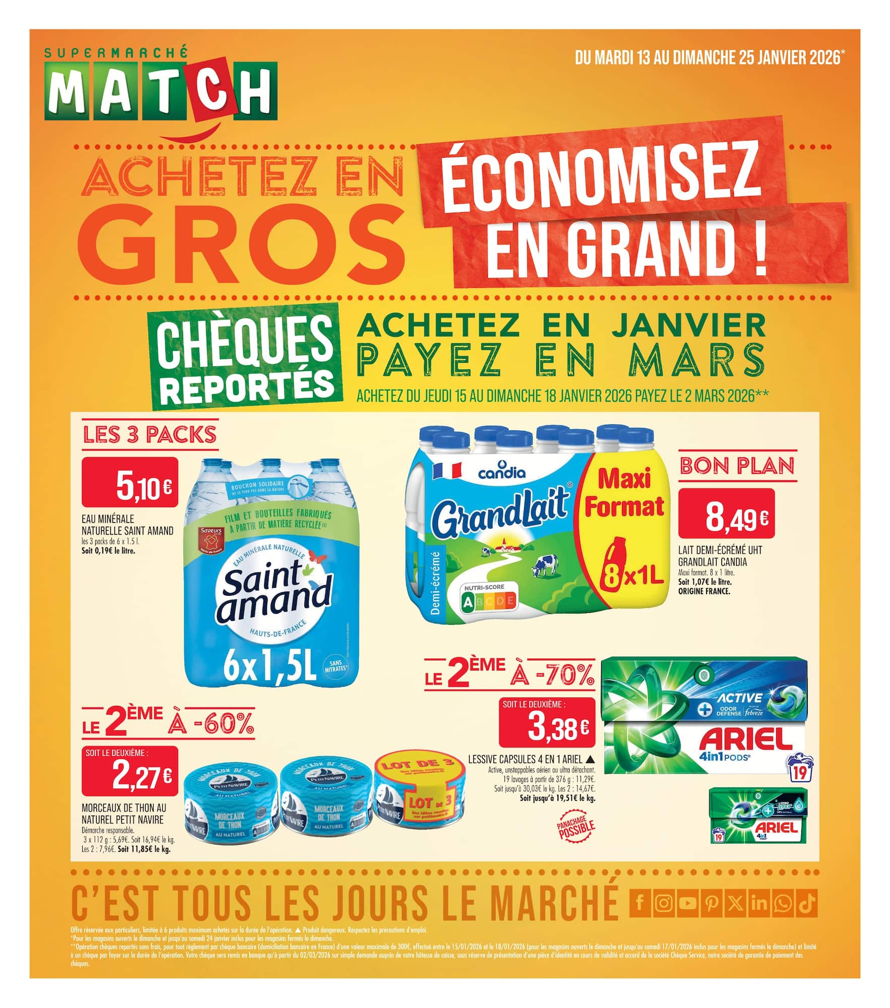 match - Catalogue Match - C’est Tous Les Jours le Marché valable du 13/01 au 25/01